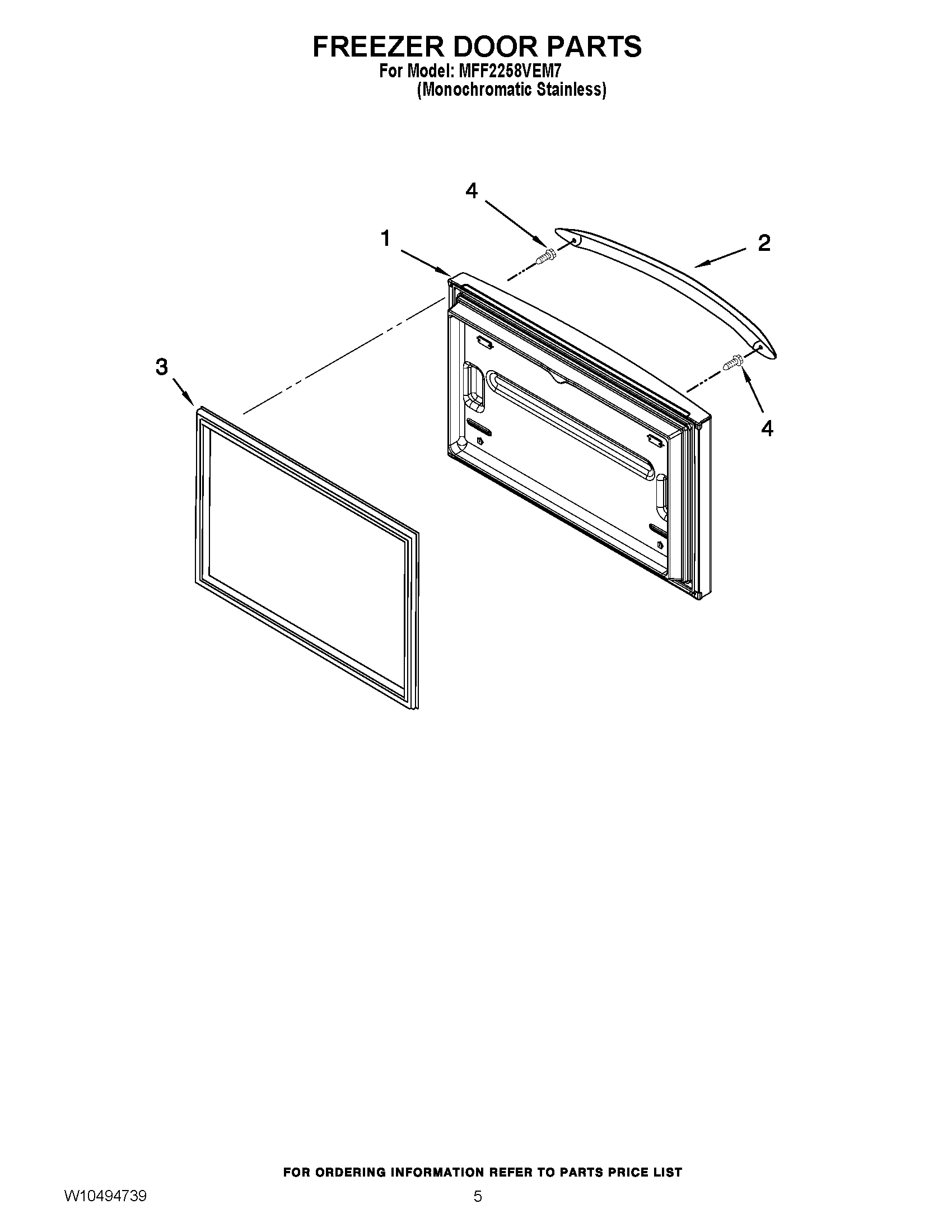 03 - FREEZER DOOR PARTS