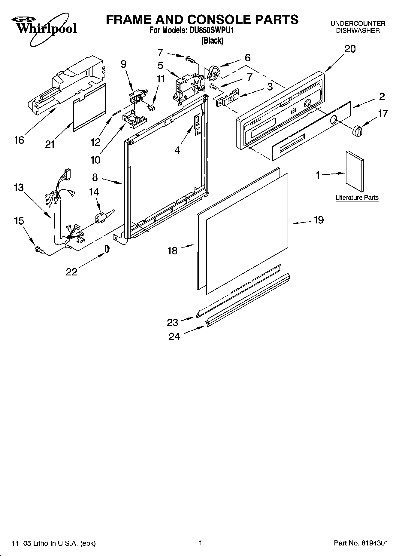 01 - FRAME AND CONSOLE PARTS