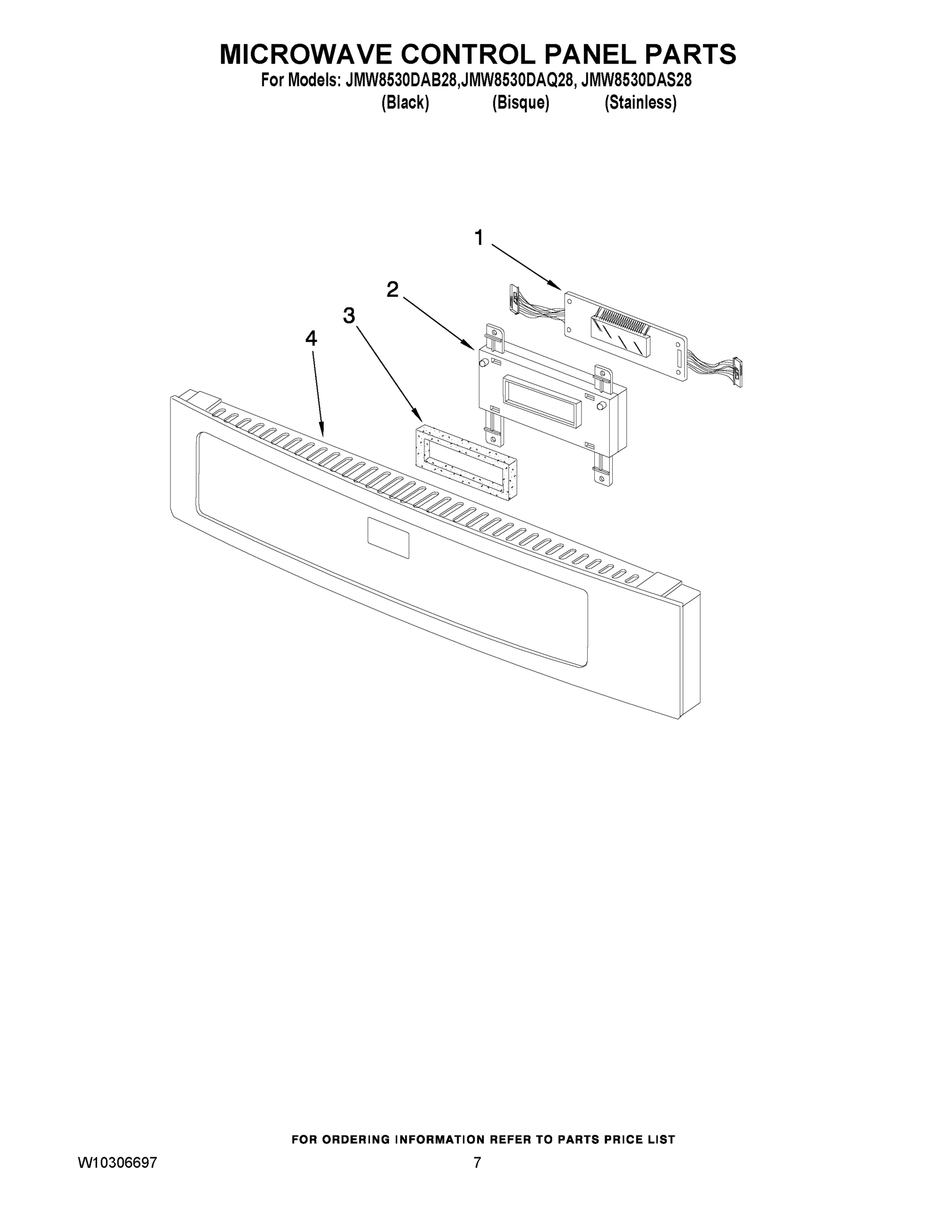 05 - MICROWAVE CONTROL PANEL PARTS