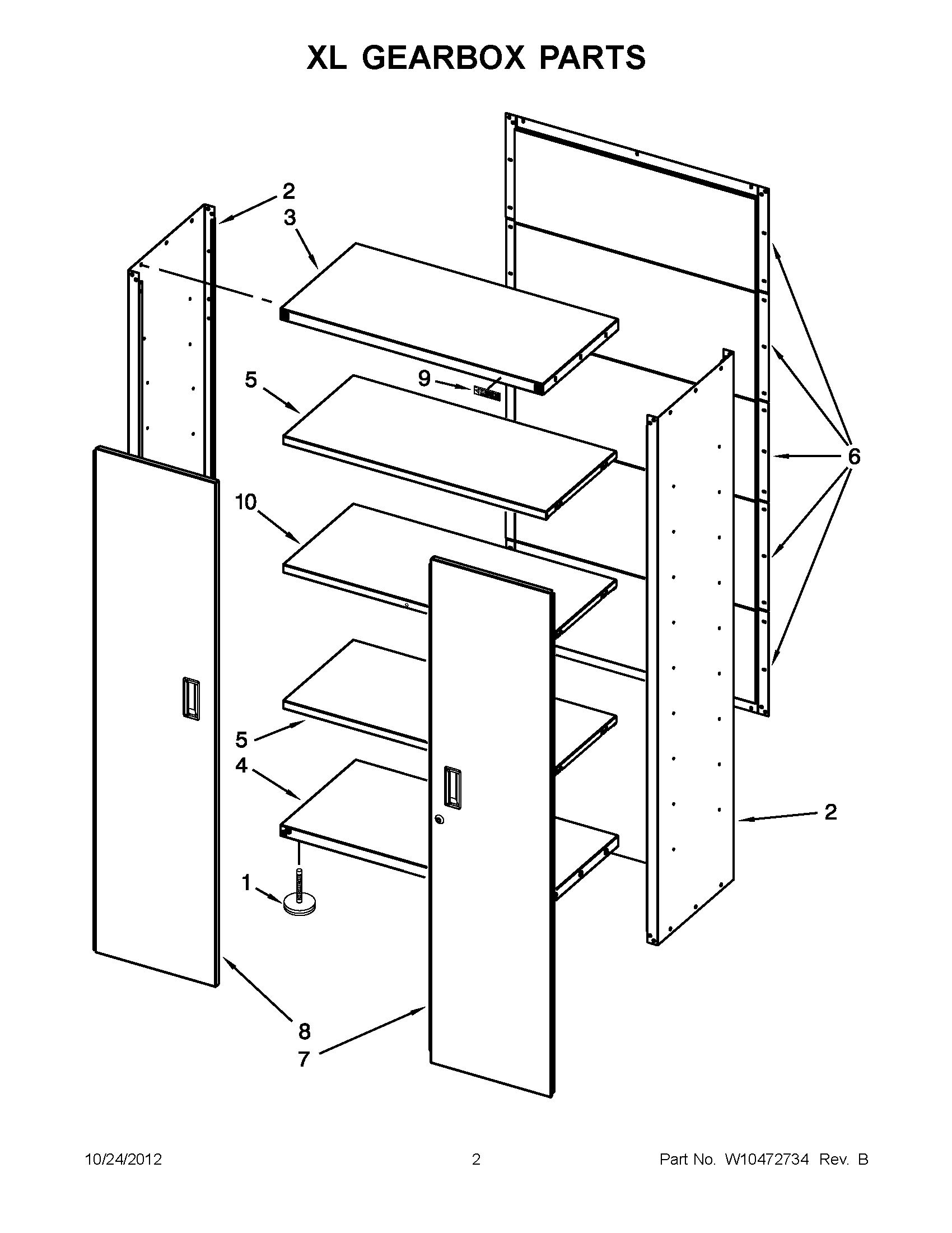 01 - XL GEARBOX PARTS
