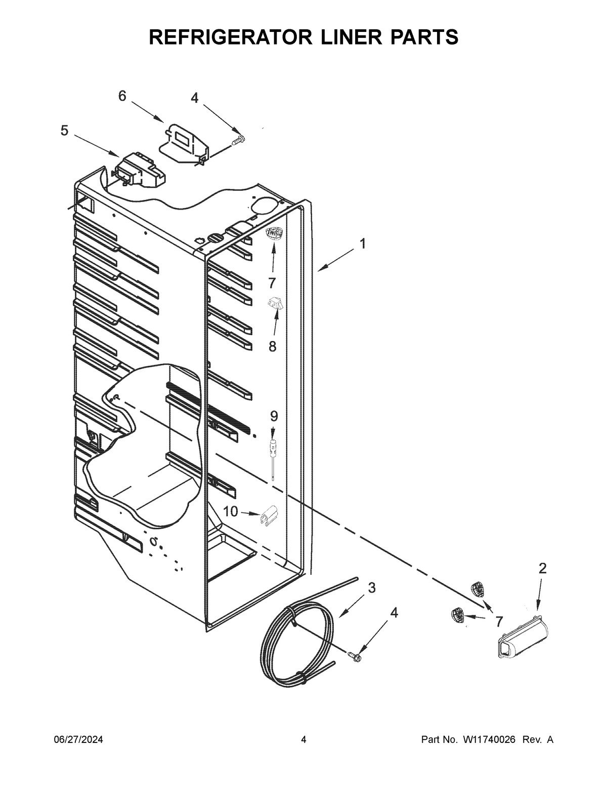 03 - REFRIGERATOR LINER PARTS