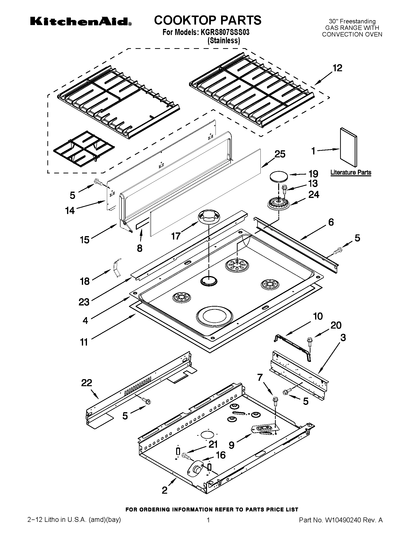 01 - COOKTOP PARTS