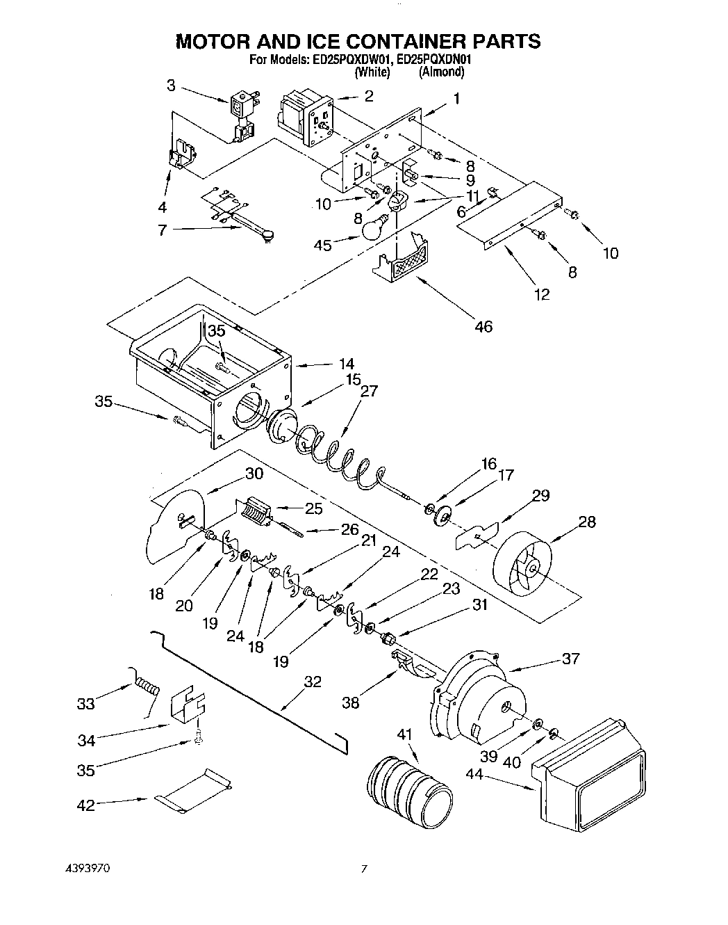 05 - MOTOR AND ICE CONTAINER
