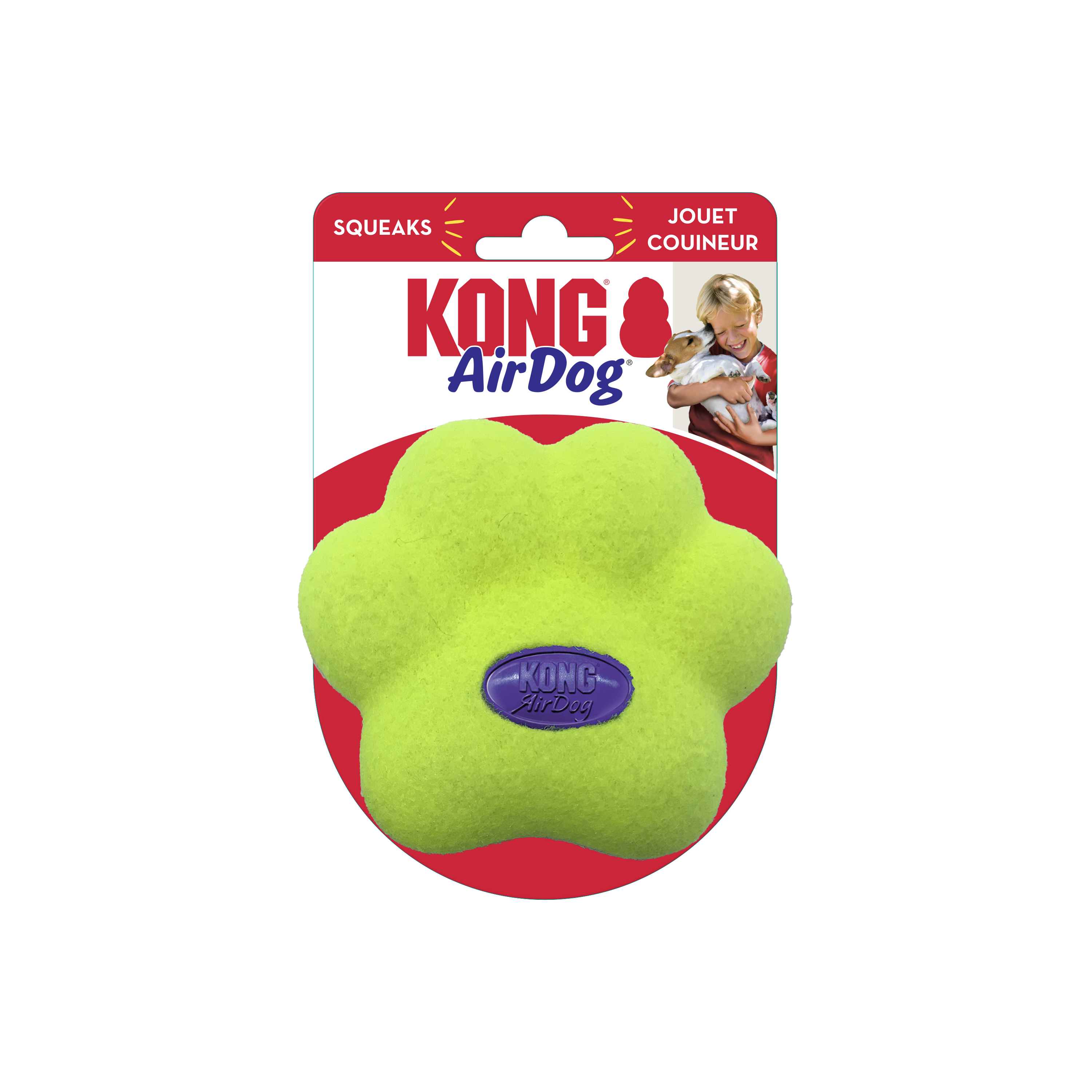 AirDog Squeaker Paw onpack produktbillede