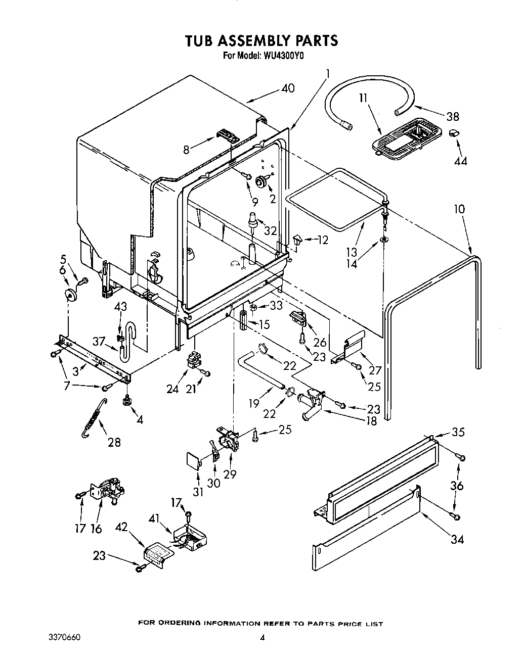 04 - TUB ASSEMBLY, LIT/OPTIONAL