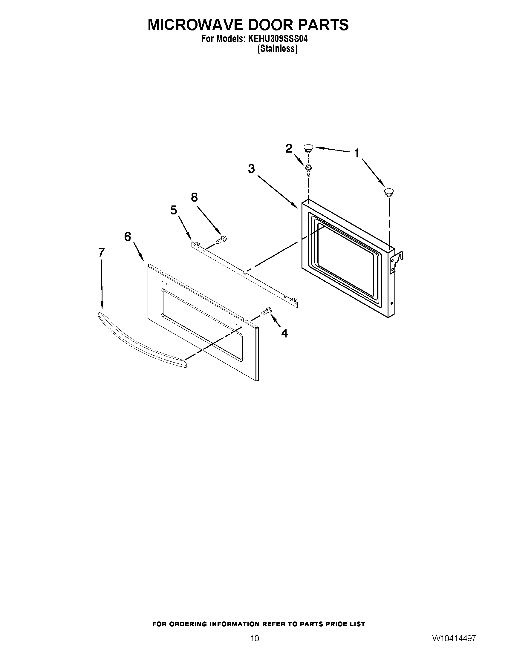 08 - MICROWAVE DOOR PARTS