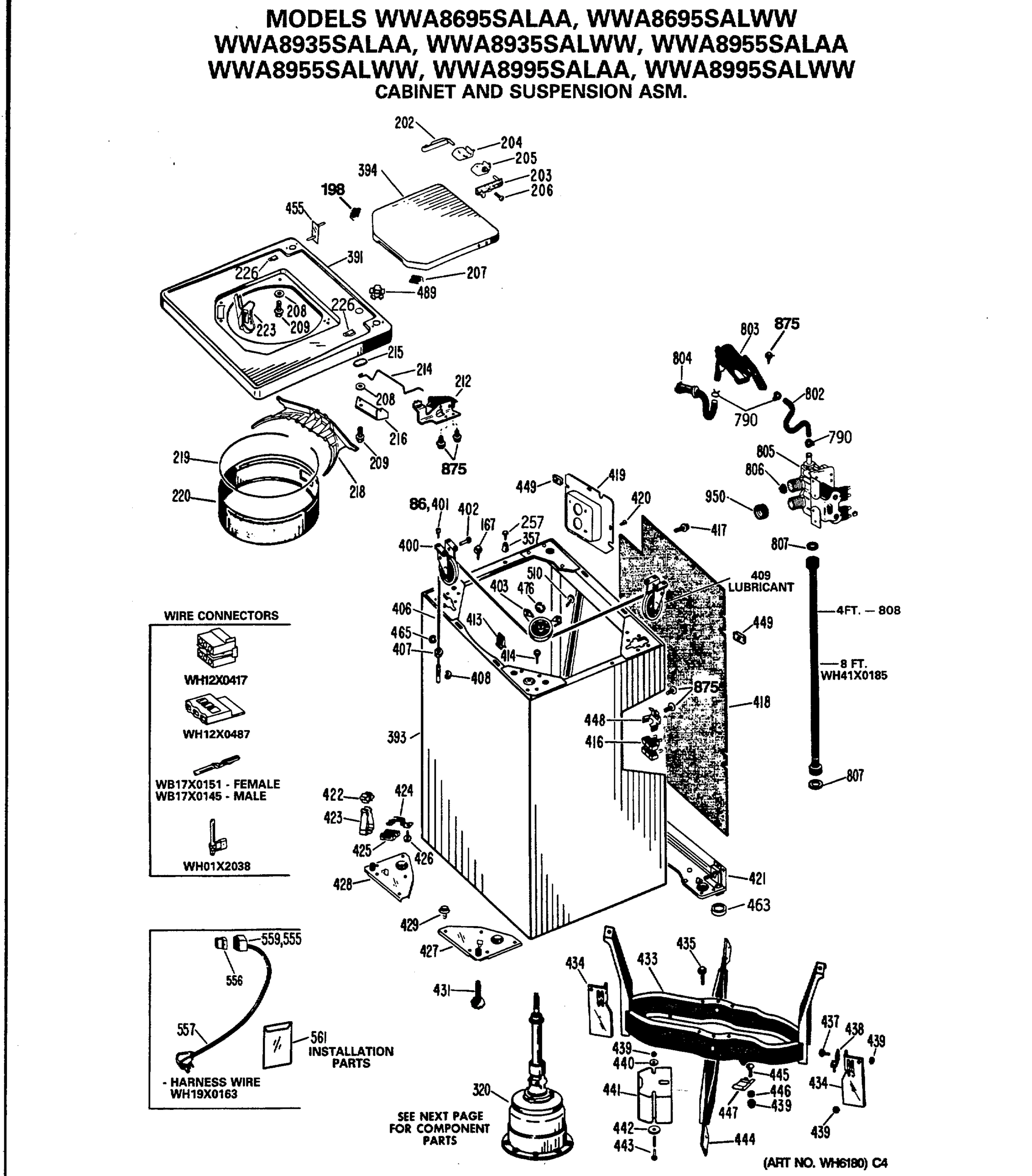 CABINET AND SUSPENSION ASM