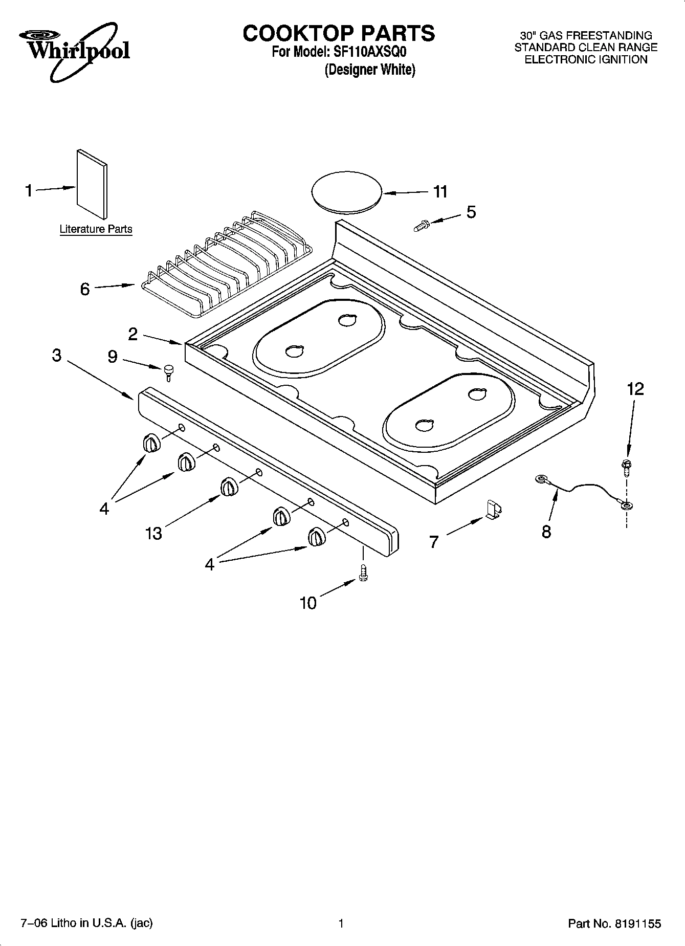 01 - COOKTOP PARTS