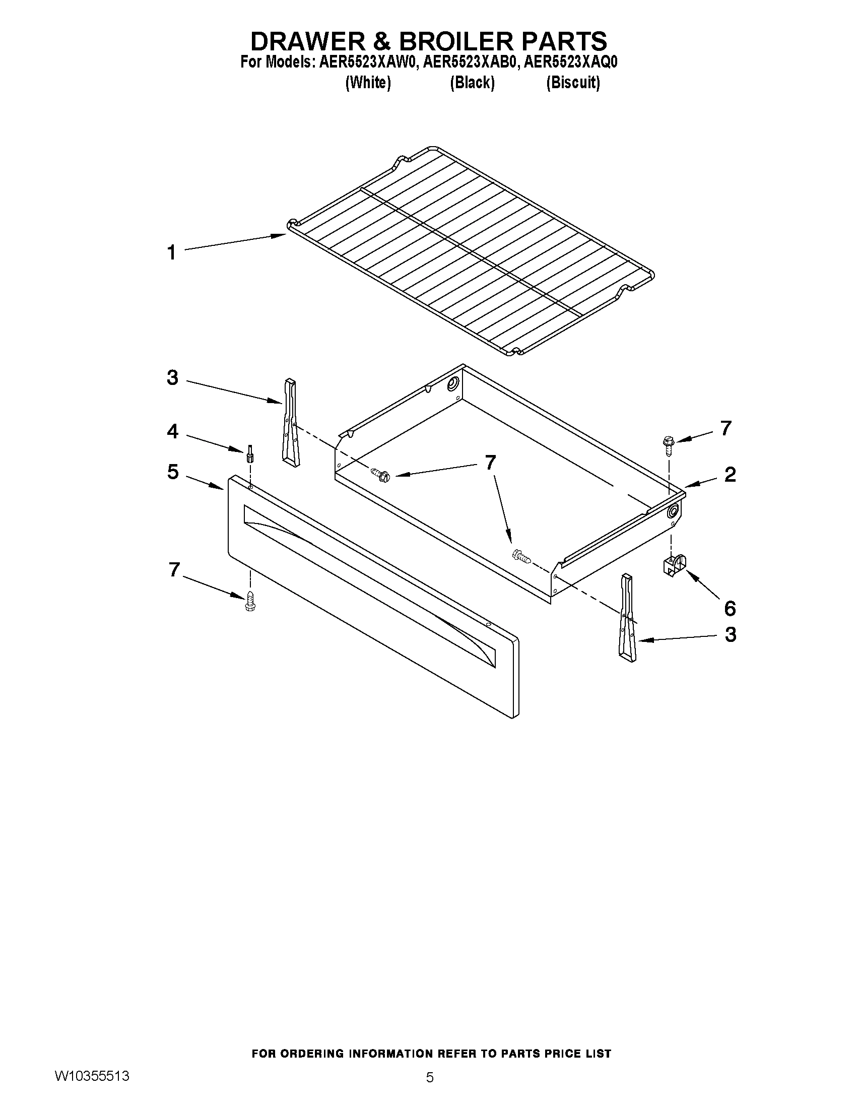 04 - DRAWER & BROILER PARTS