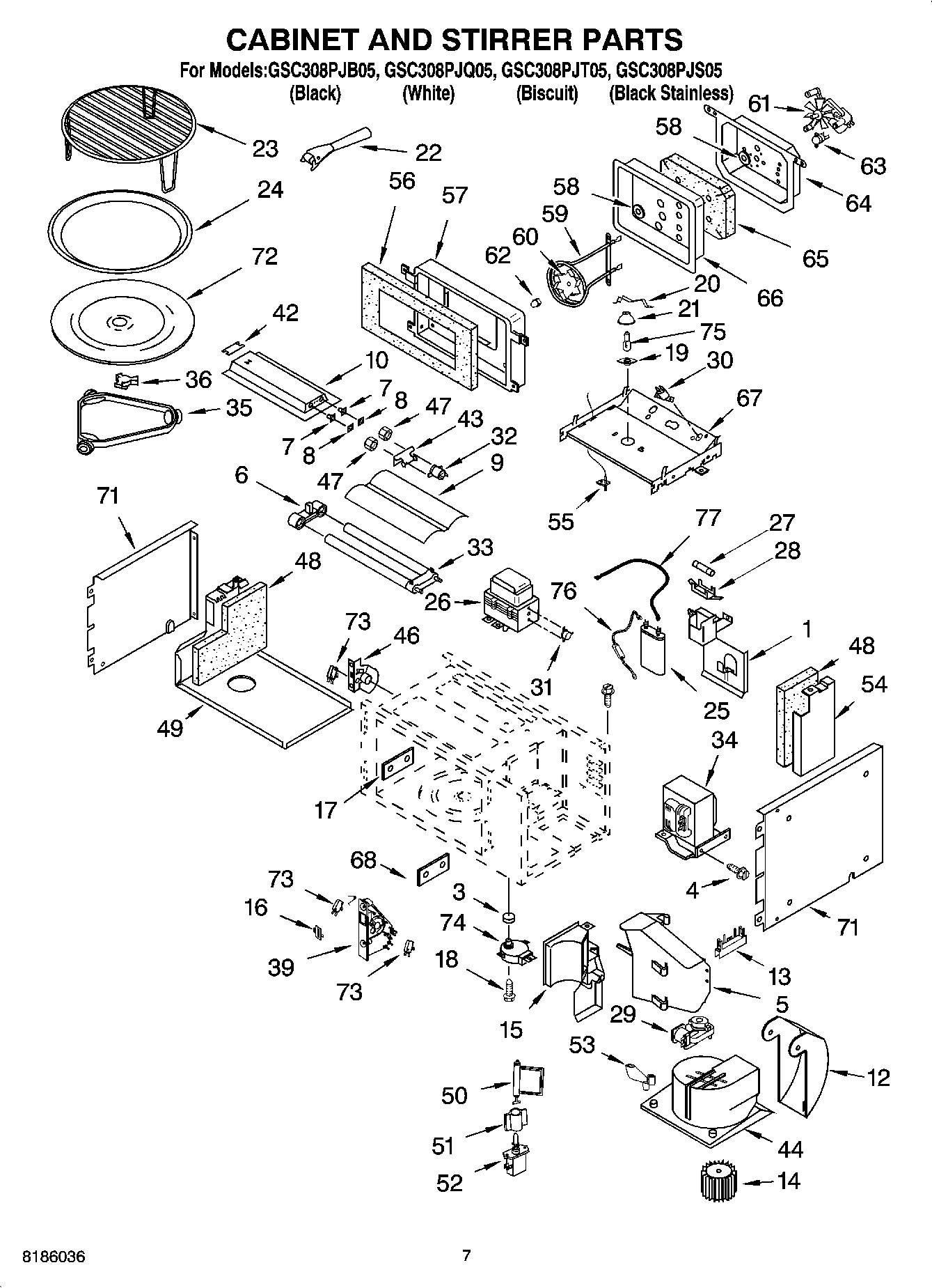 06 - CABINET AND STIRRER PARTS