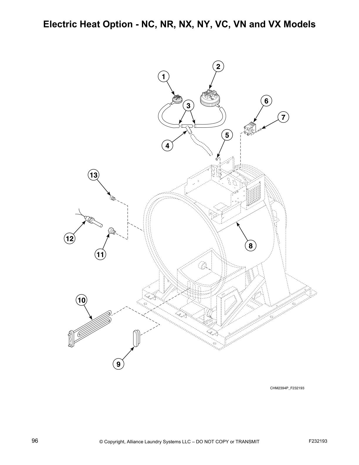 Electric Heat Option - NC, NR, NX, NY, VC, VN and VX Models