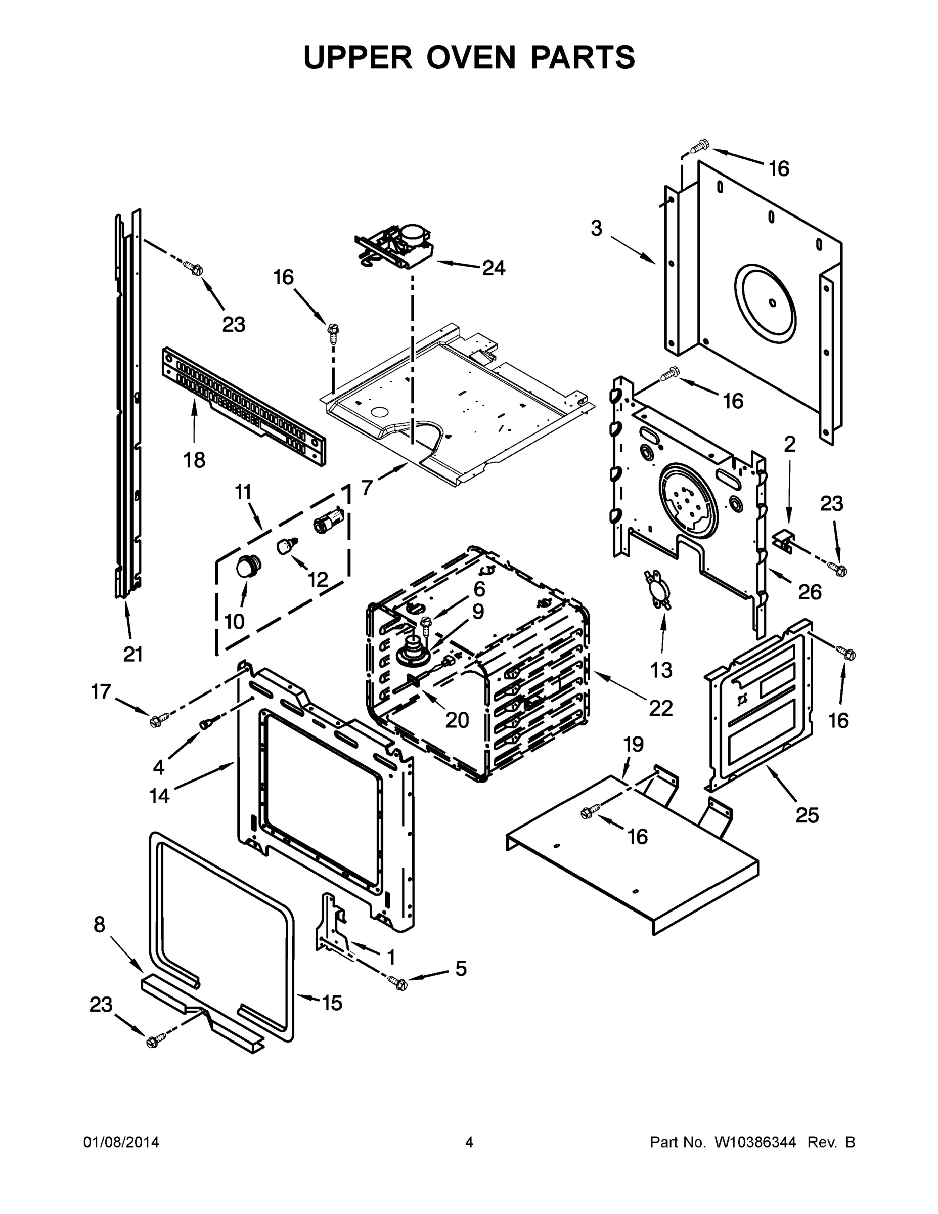 03 - UPPER OVEN PARTS