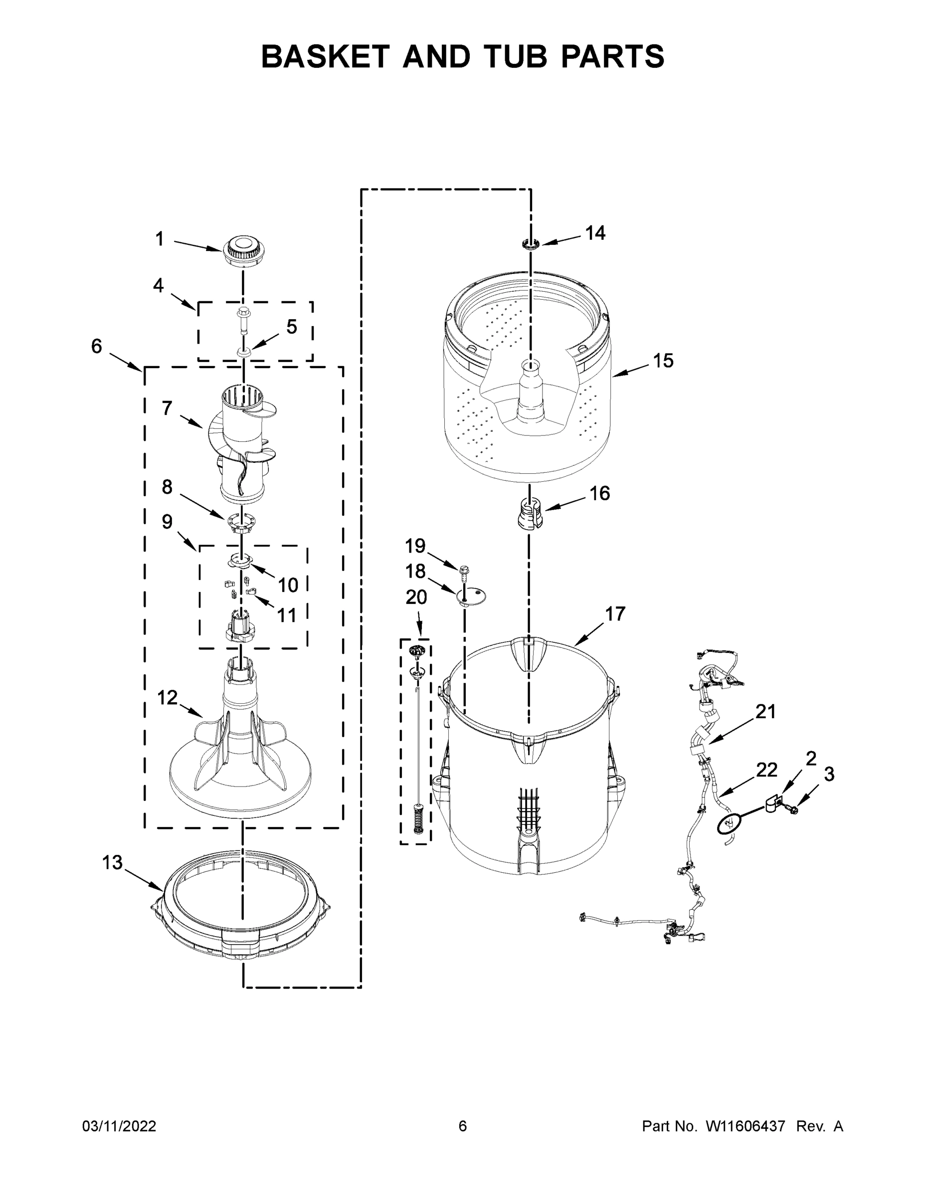 04 - BASKET AND TUB PARTS