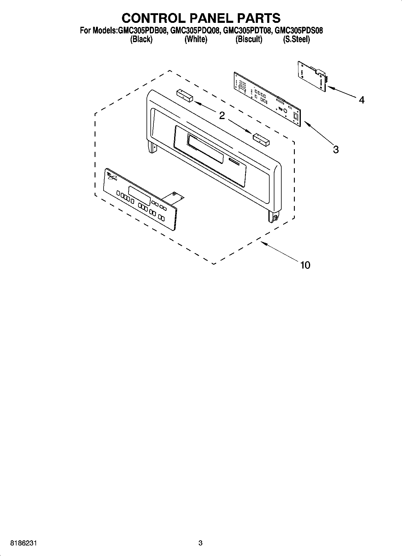 02 - CONTROL PANEL PARTS