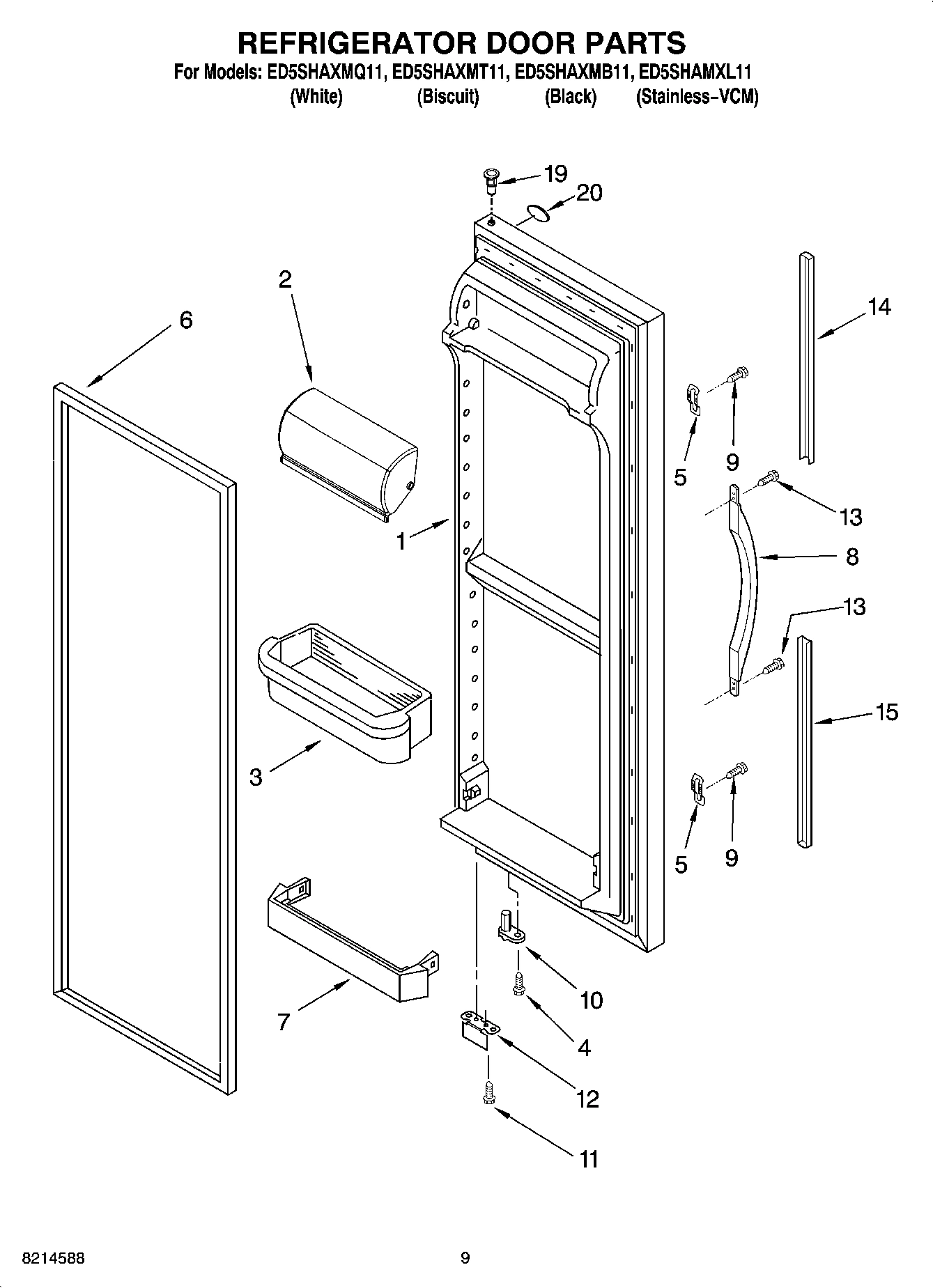 06 - REFRIGERATOR DOOR PARTS