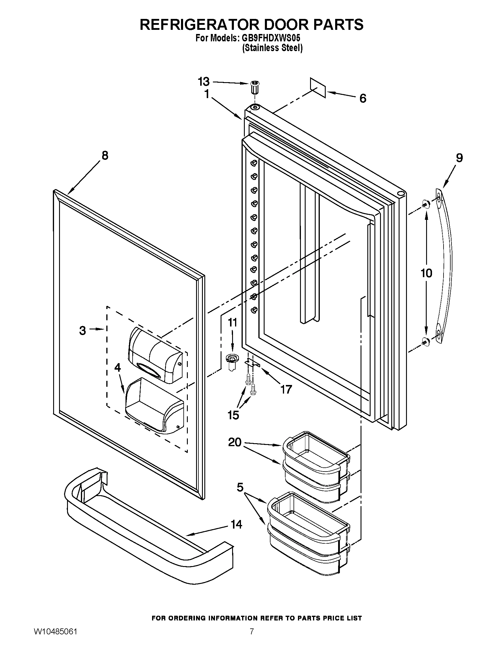 04 - REFRIGERATOR DOOR PARTS
