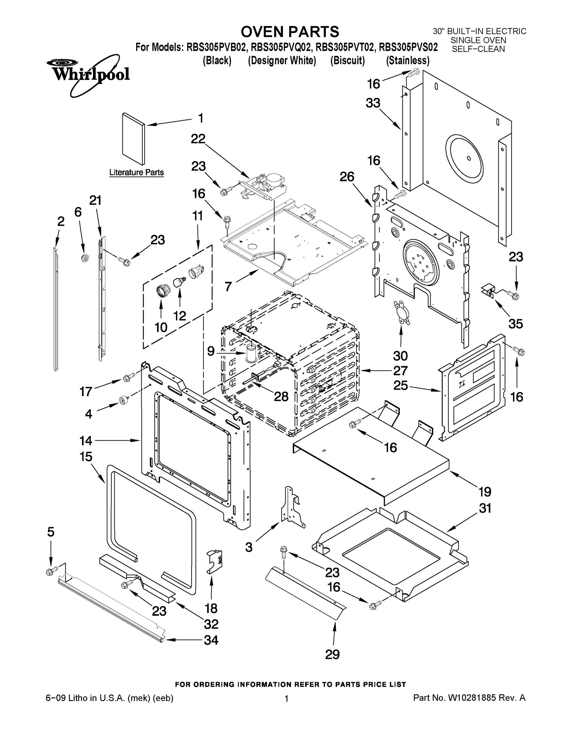 01 - OVEN PARTS