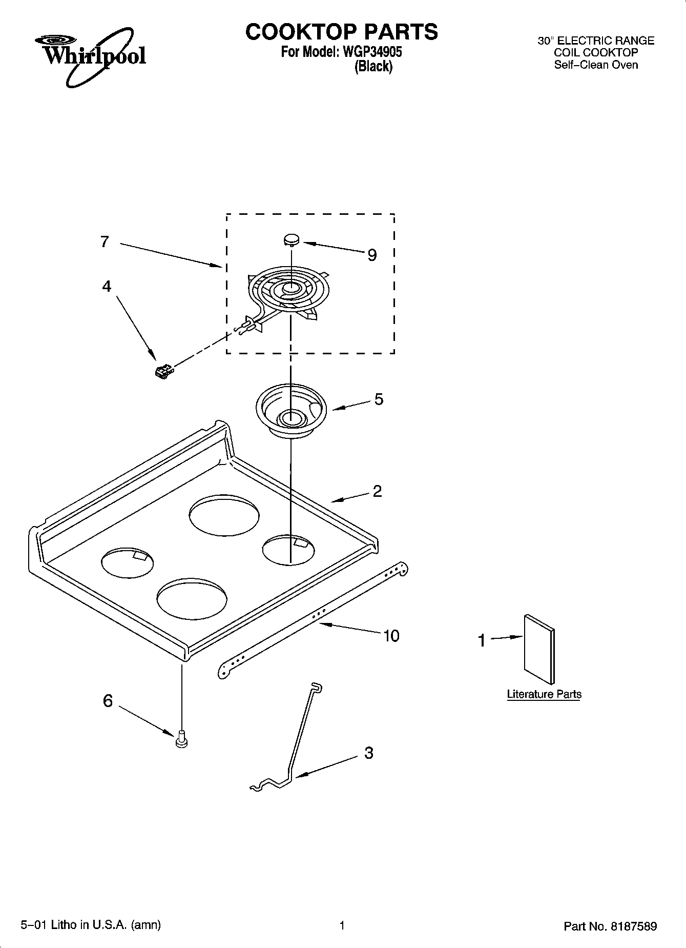 01 - COOKTOP PARTS