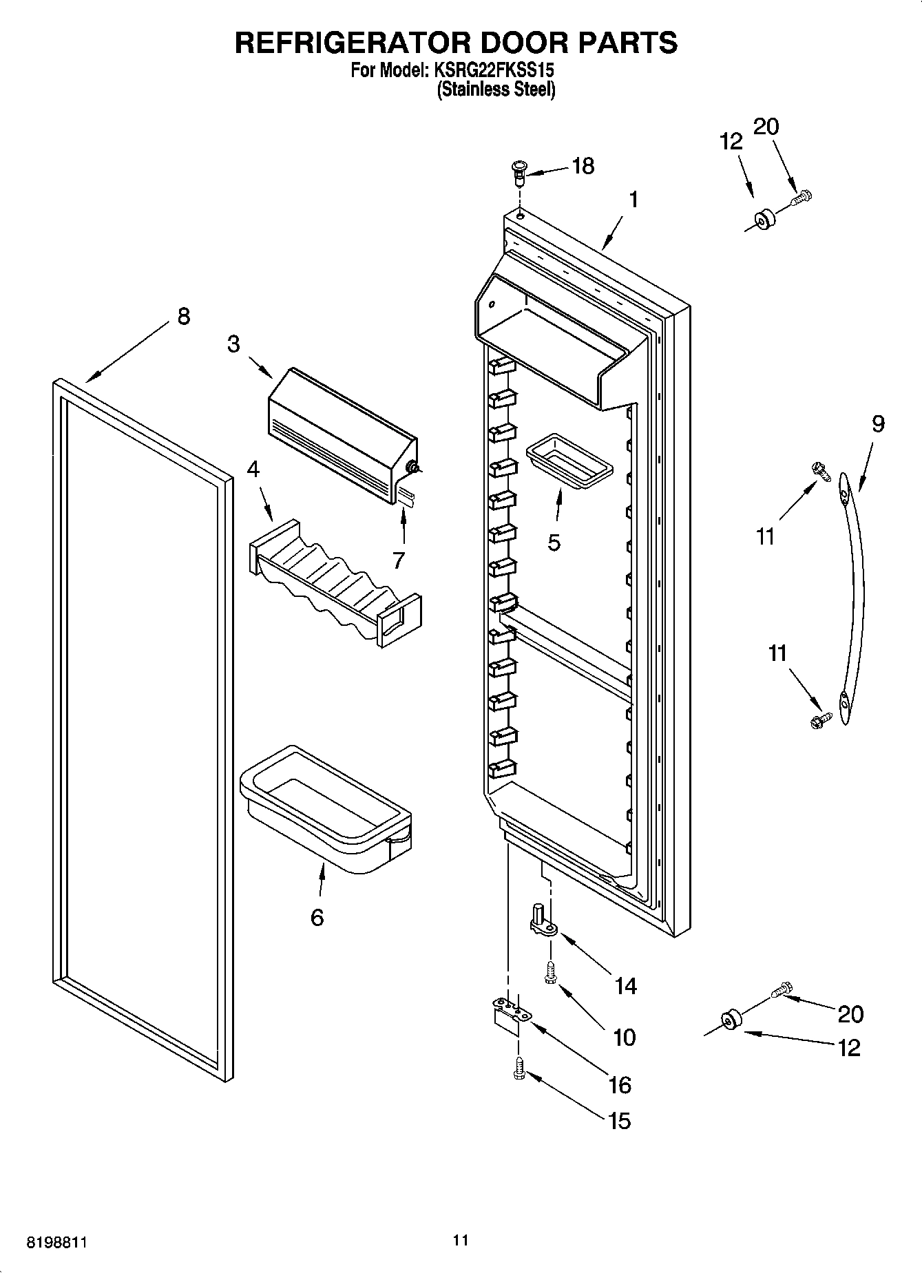 07 - REFRIGERATOR DOOR PARTS