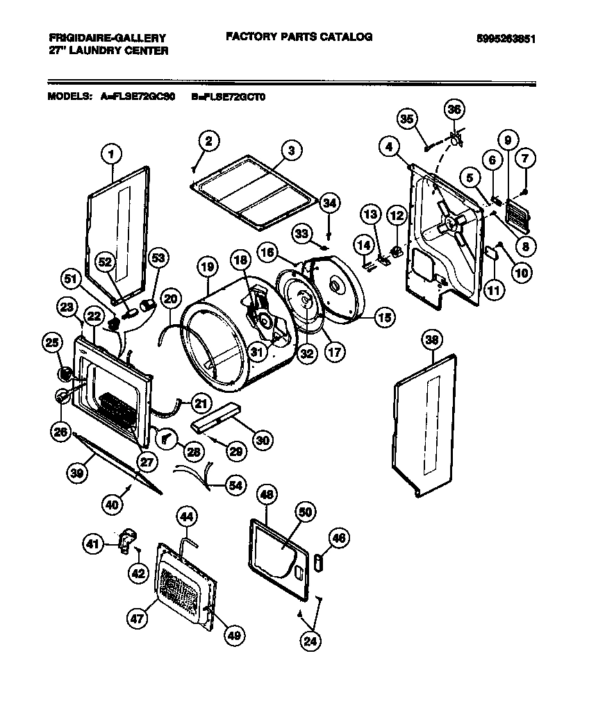 02 - DRYER CABINET, DRUM, DOOR