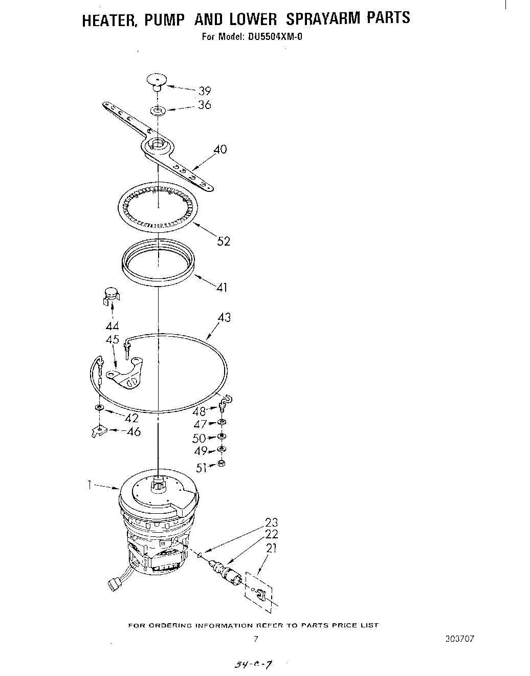 05 - HEATER, PUMP, AND LOWER SPRAYARM