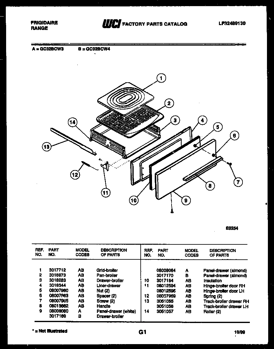 05 - BROILER DRAWER PARTS