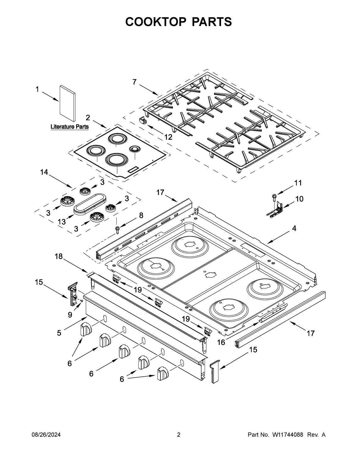 02 - COOKTOP PARTS
