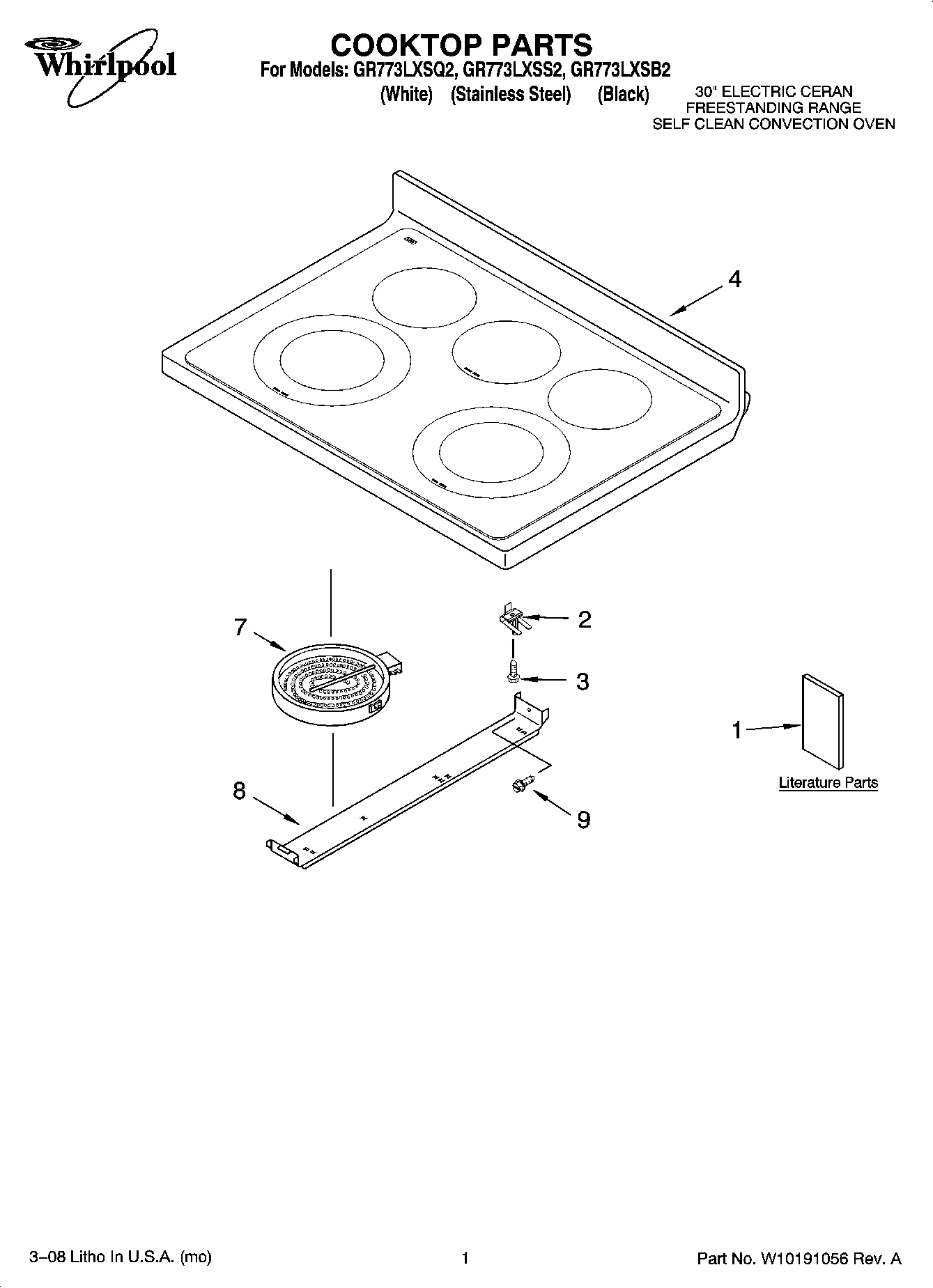 01 - COOKTOP PARTS