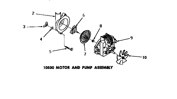 01 - 10530 MOTOR AND PUMP ASSY