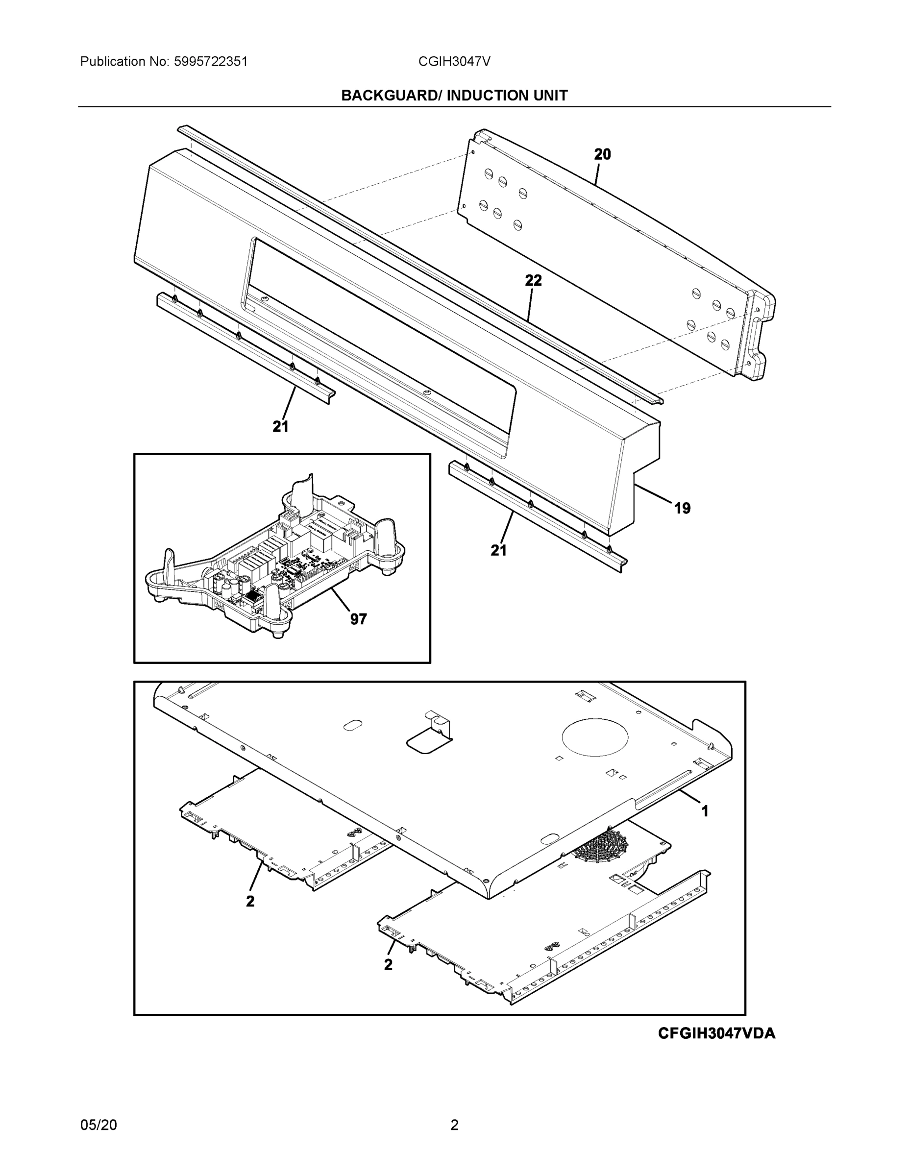 02 - BACKGUARD/ INDUCTION UNIT