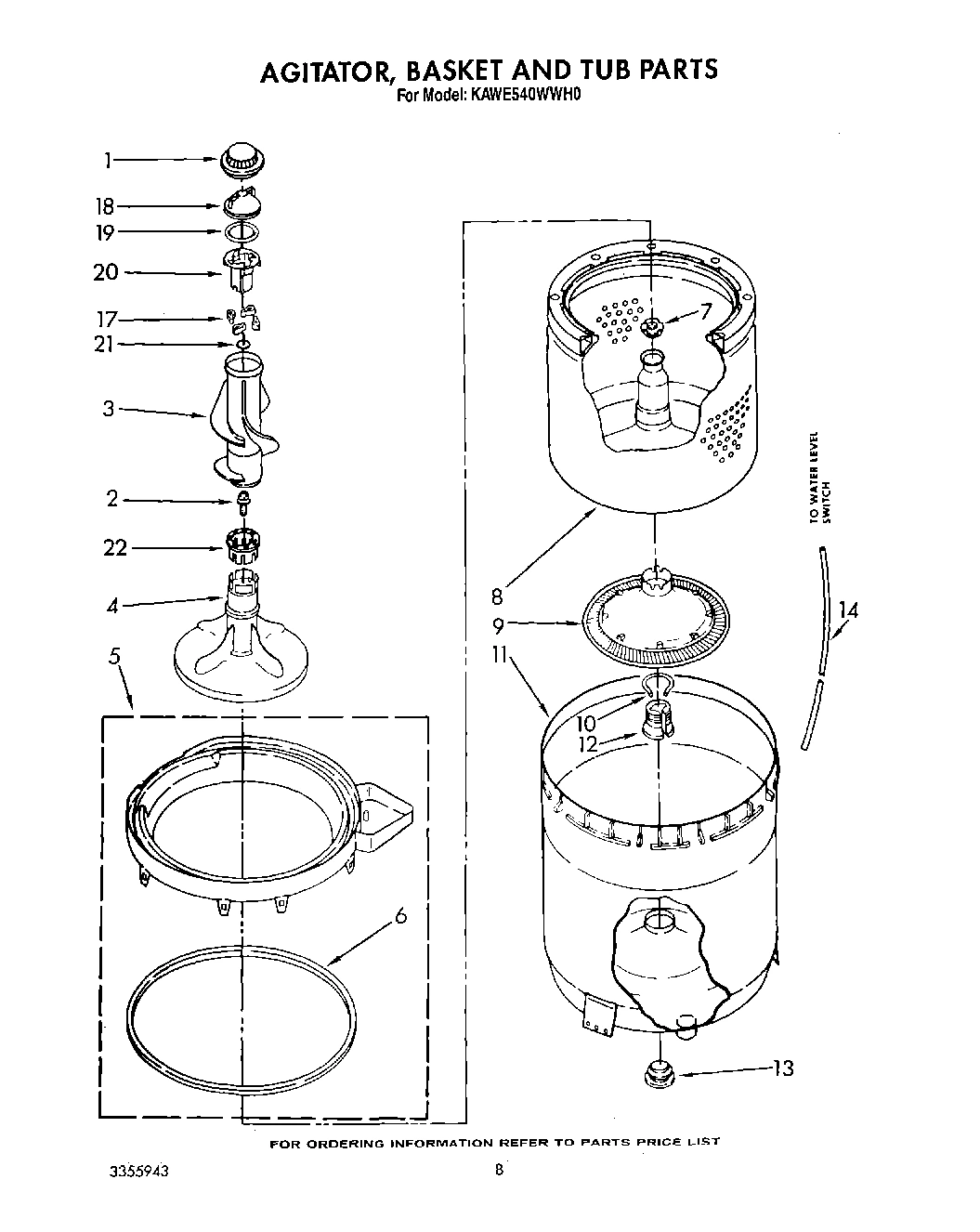 06 - AGITATOR, BASKET AND TUB