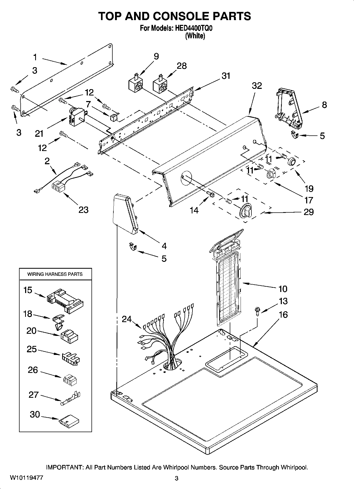 02 - TOP AND CONSOLE PARTS