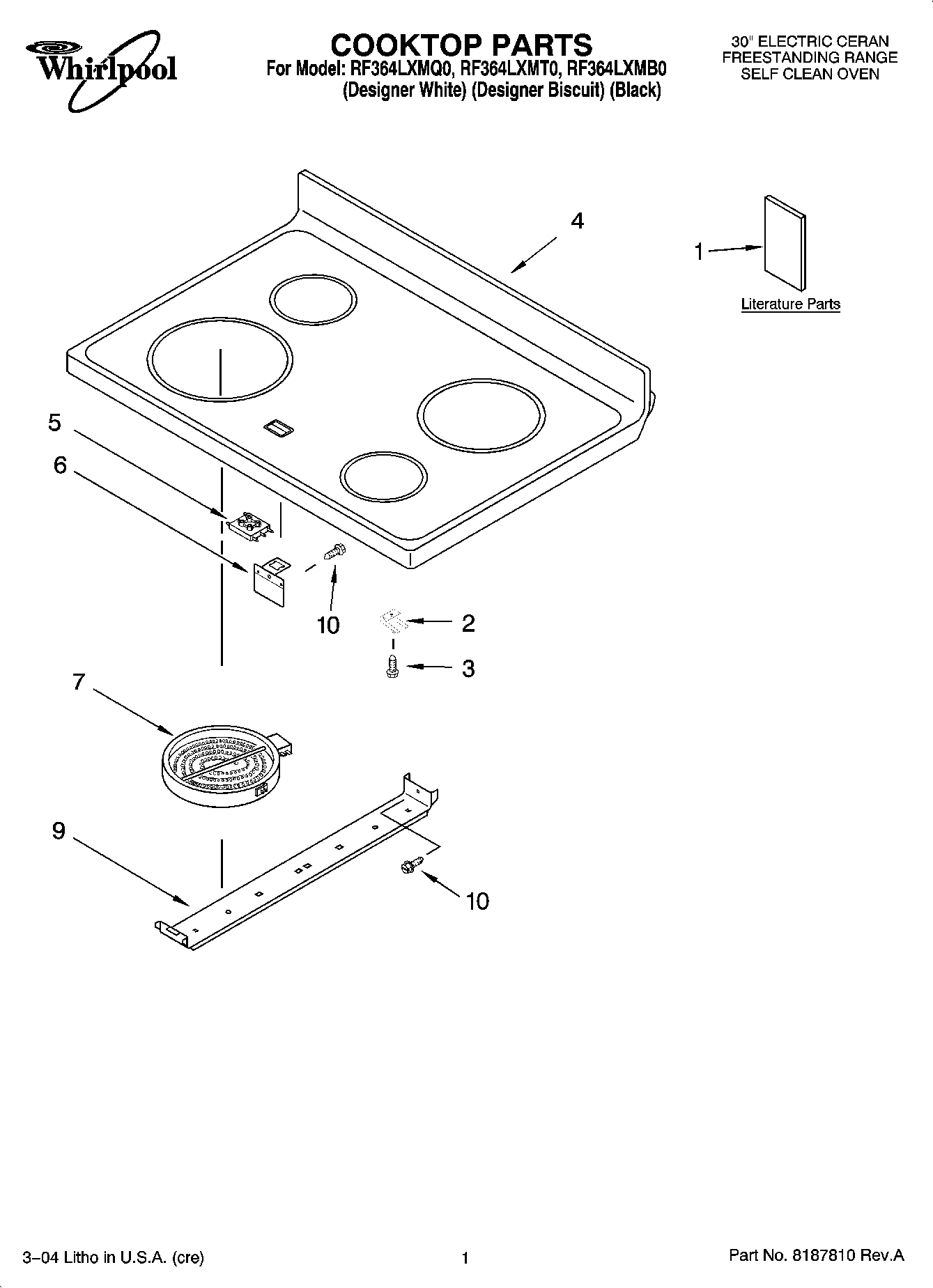 01 - COOKTOP PARTS