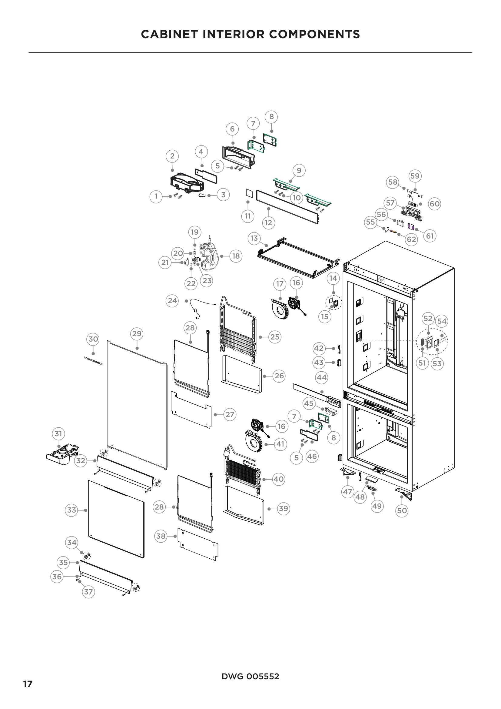 CABINET INTERIOR COMPONENTS