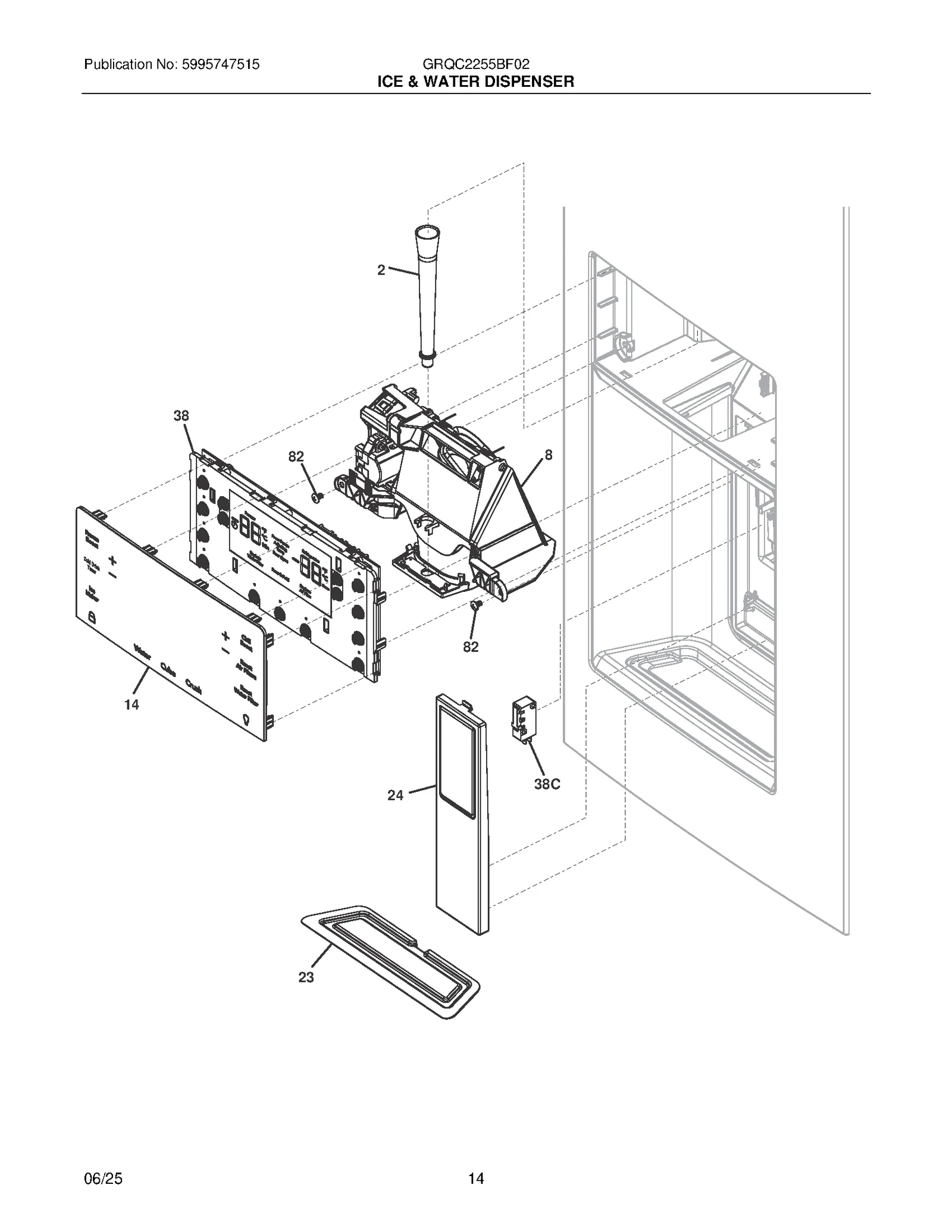 ICE & WATER DISPENSER