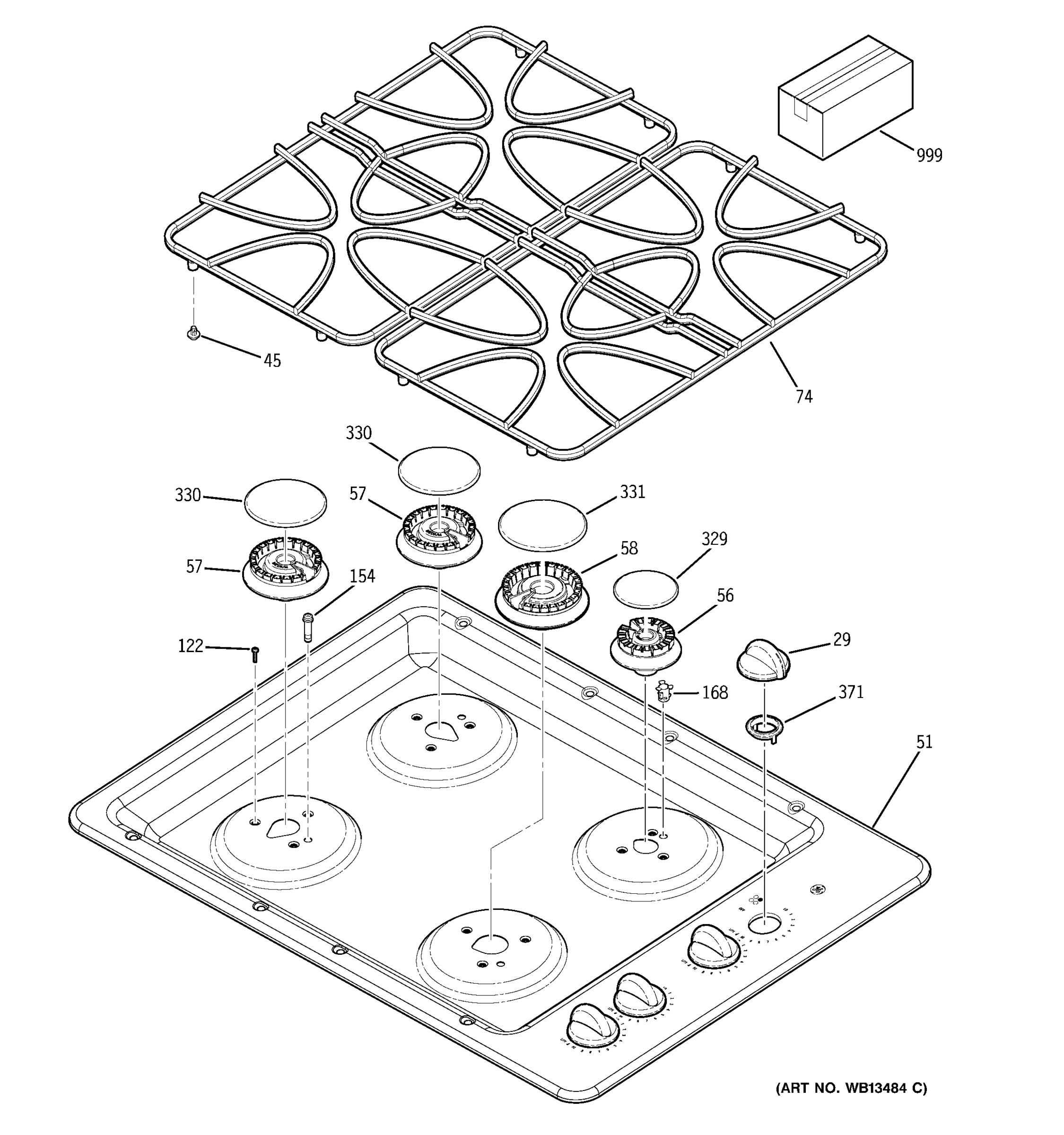 CONTROL PANEL & COOKTOP