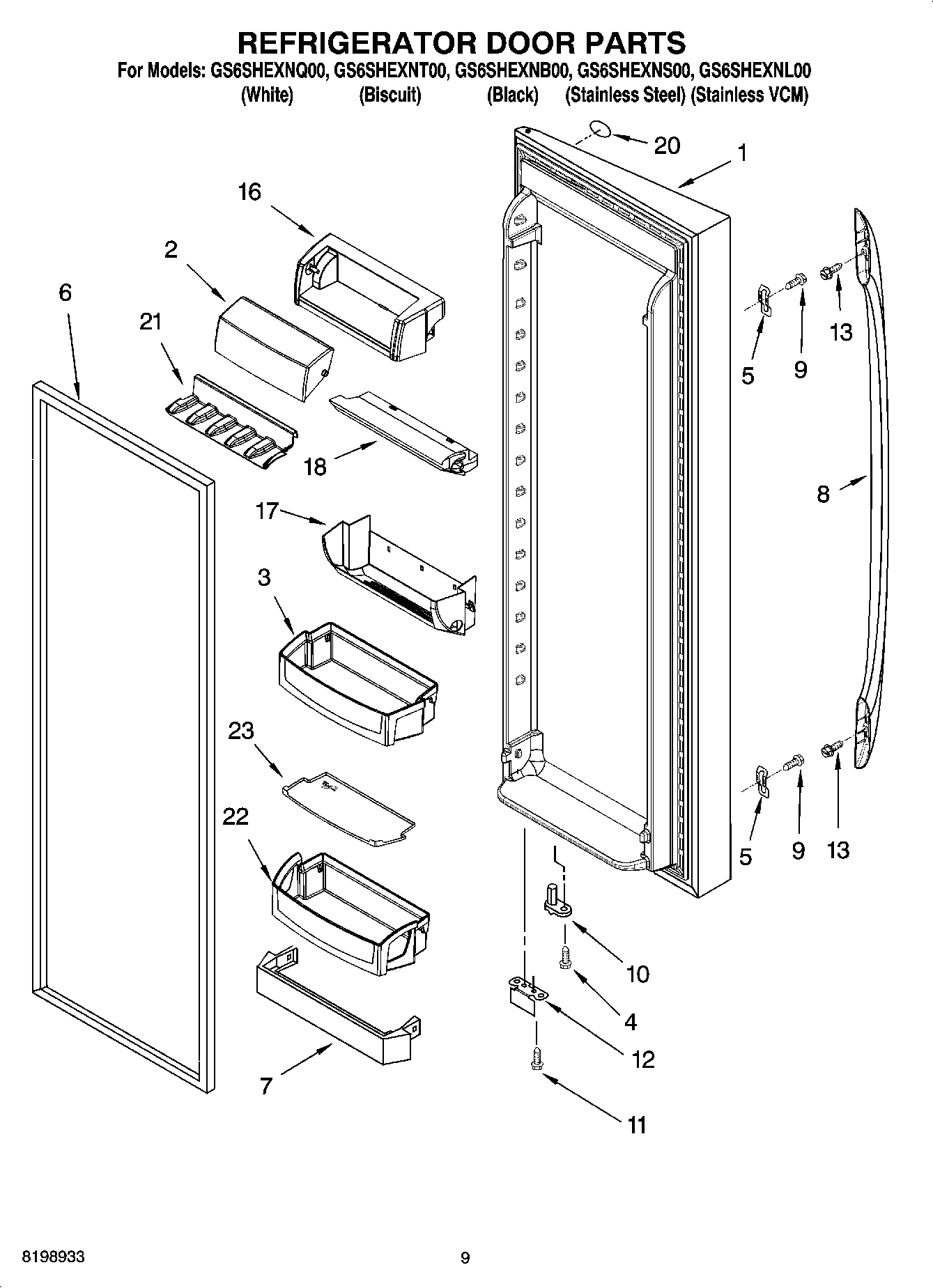 06 - REFRIGERATOR DOOR PARTS
