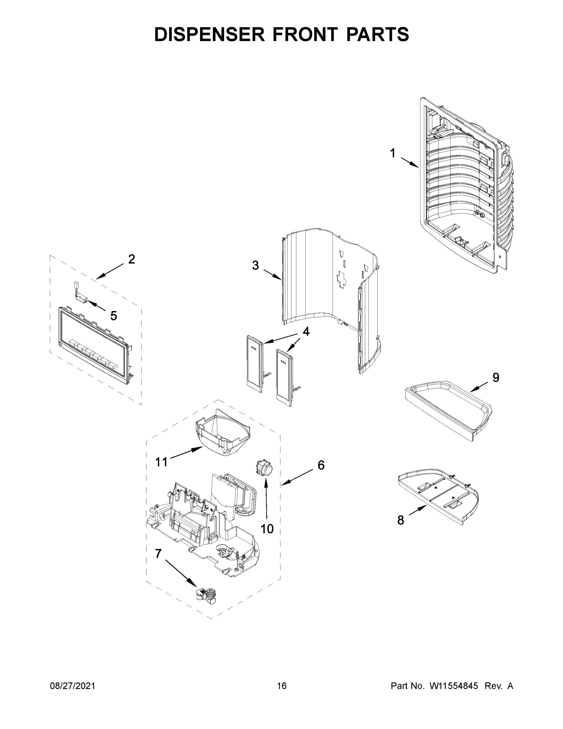 09 - DISPENSER FRONT PARTS