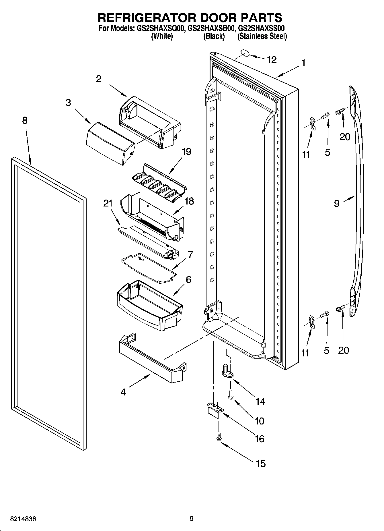 06 - REFRIGERATOR DOOR PARTS