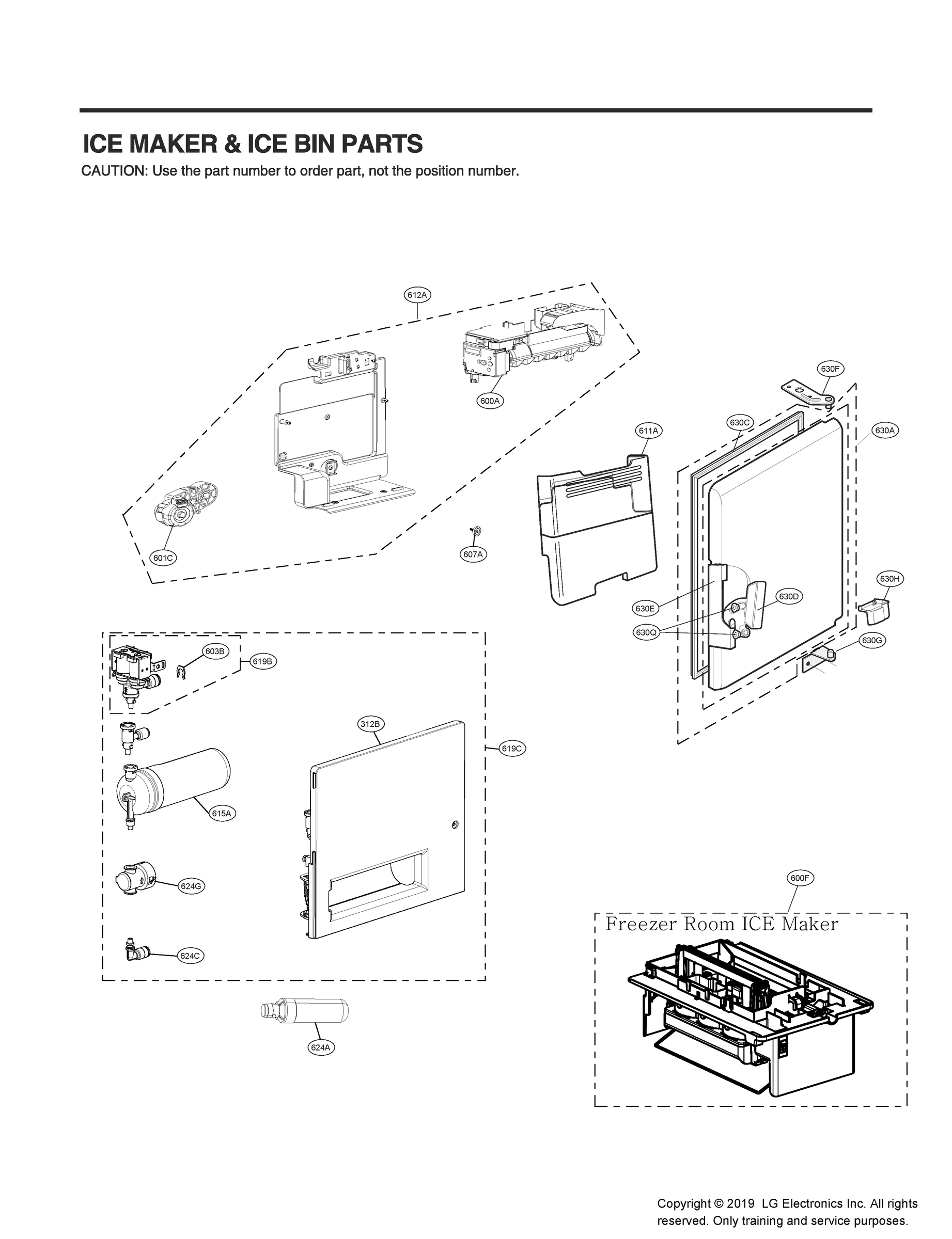 ICEMAKER & ICE BIN PARTS