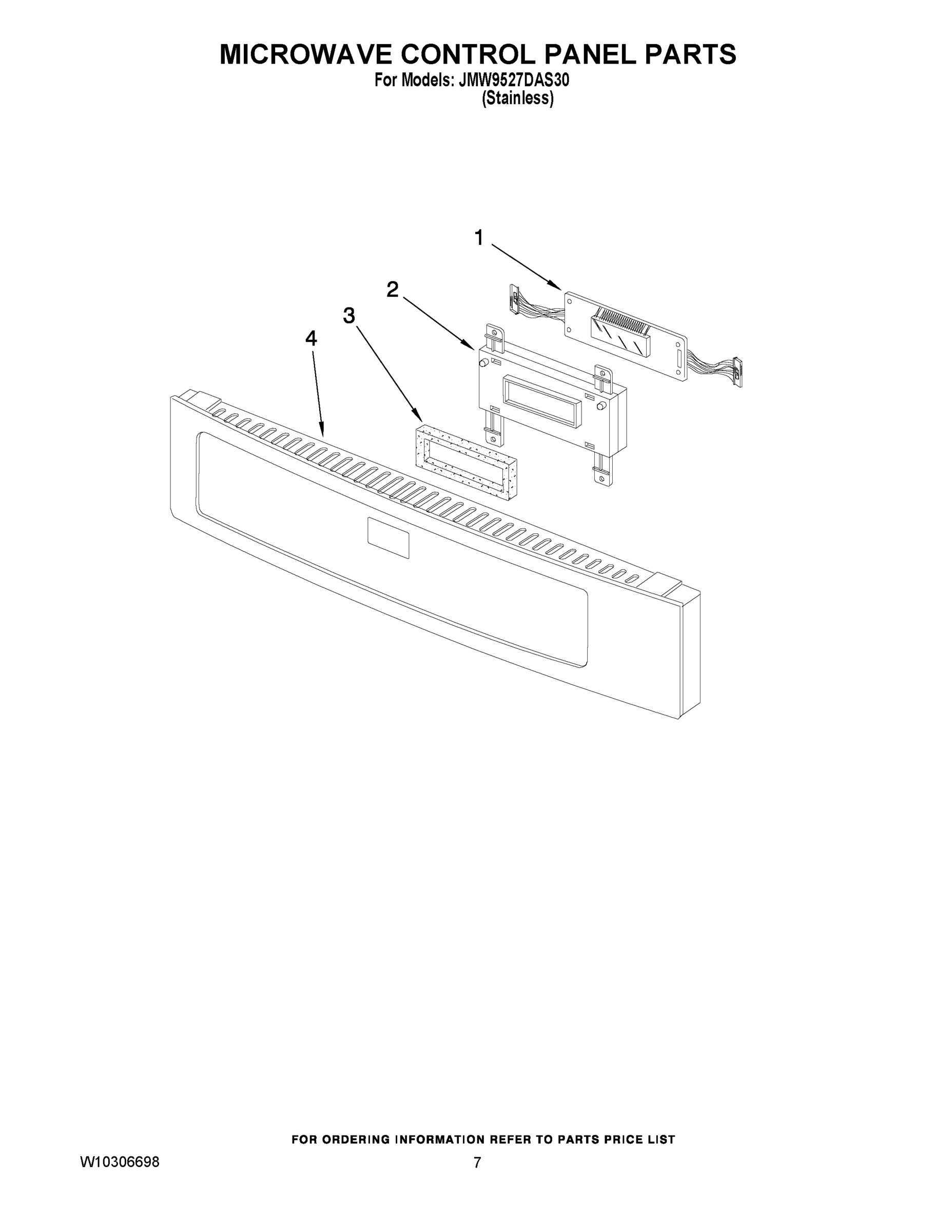 05 - MICROWAVE CONTROL PANEL PARTS