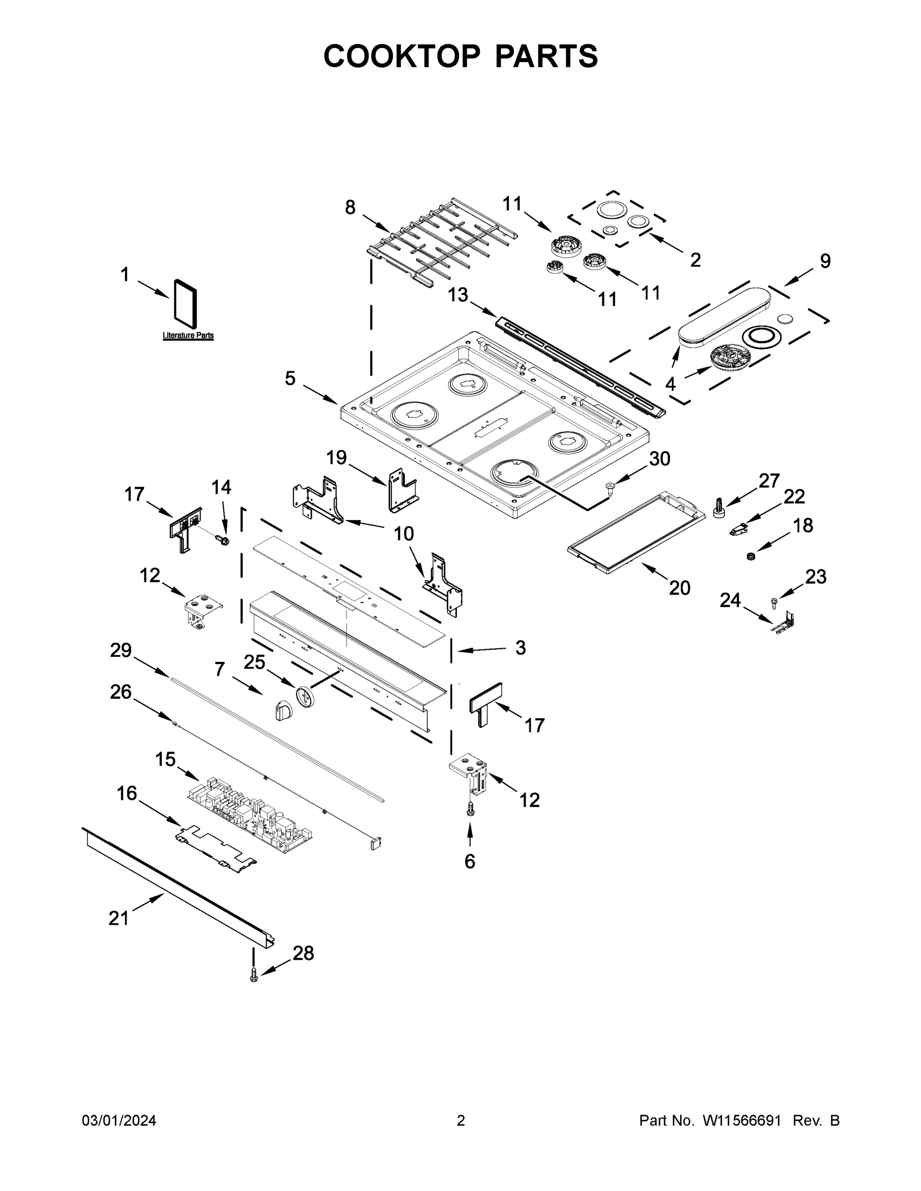 02 - COOKTOP PARTS