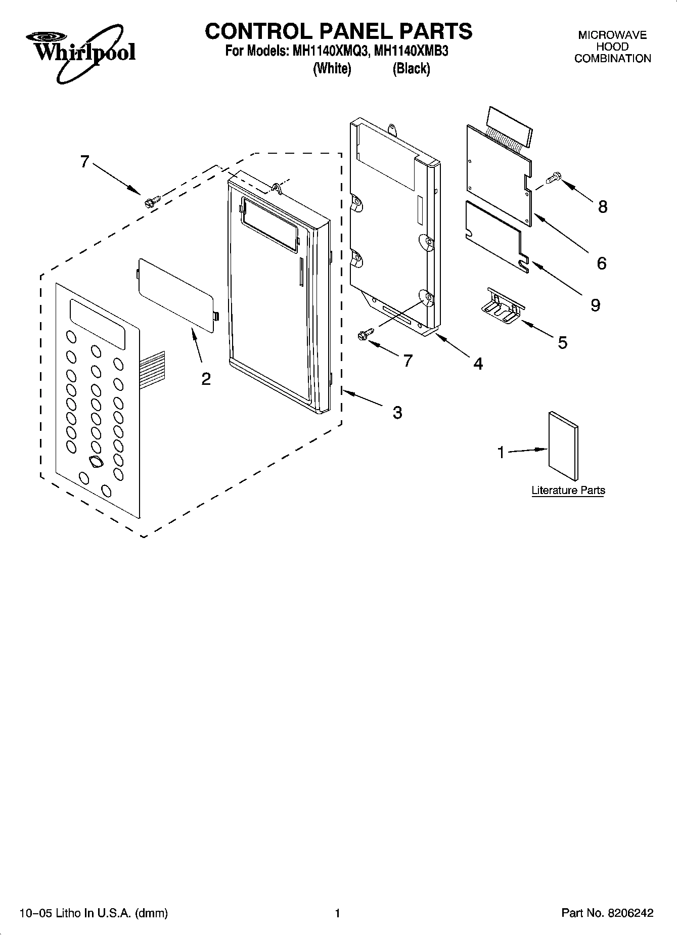 01 - CONTROL PANEL PARTS