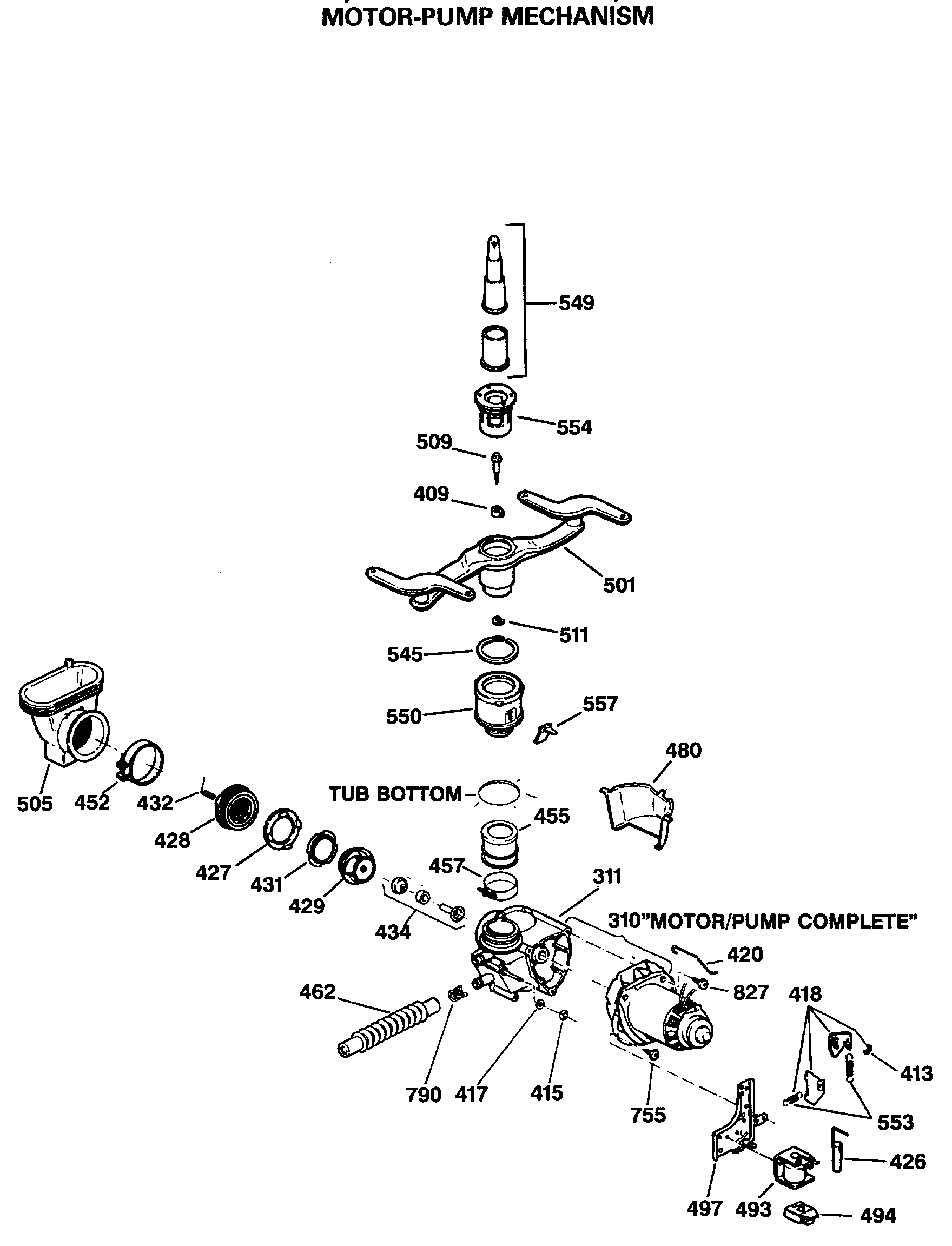 MOTOR-PUMP MECHANISM