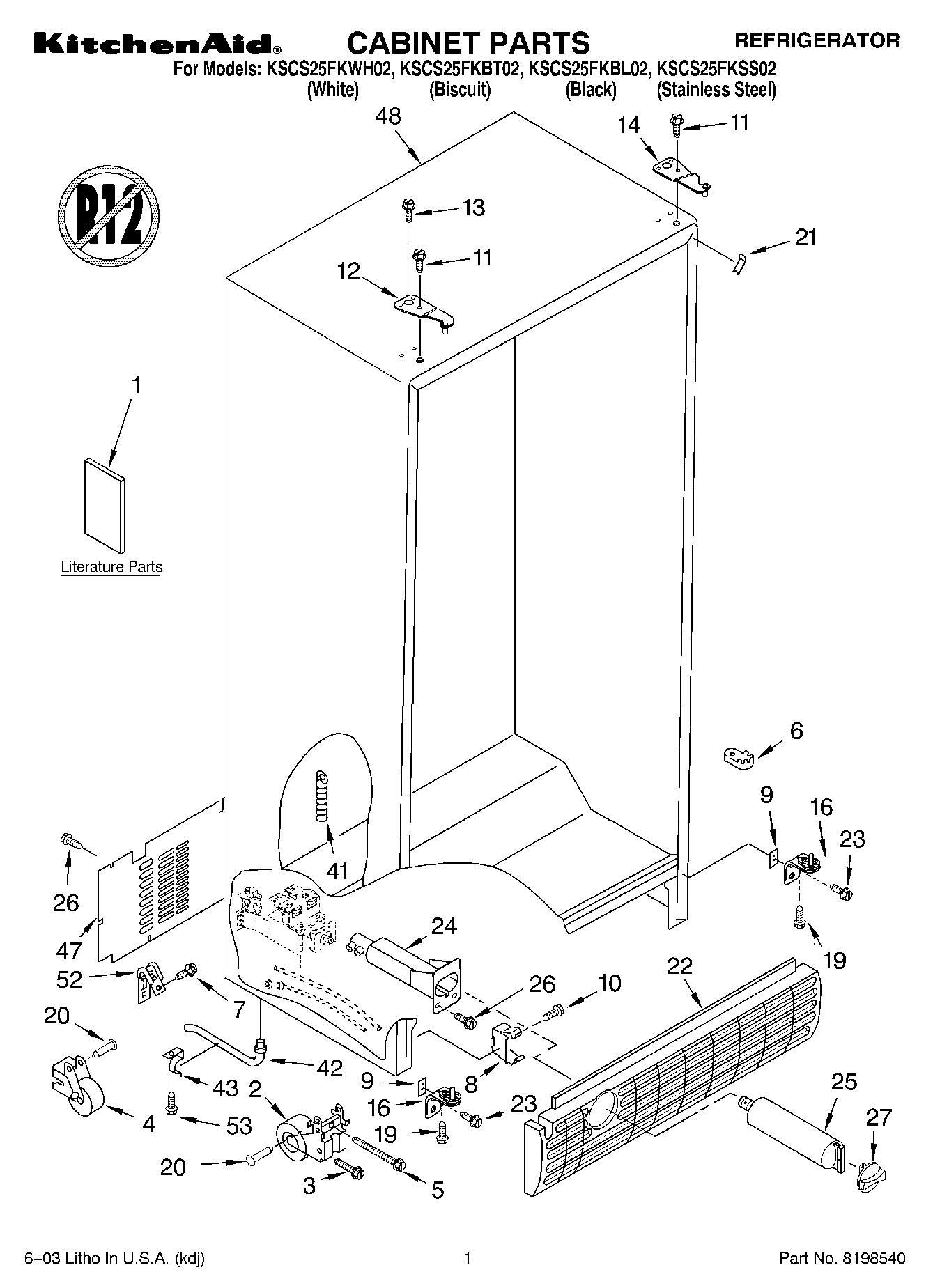 01 - CABINET PARTS