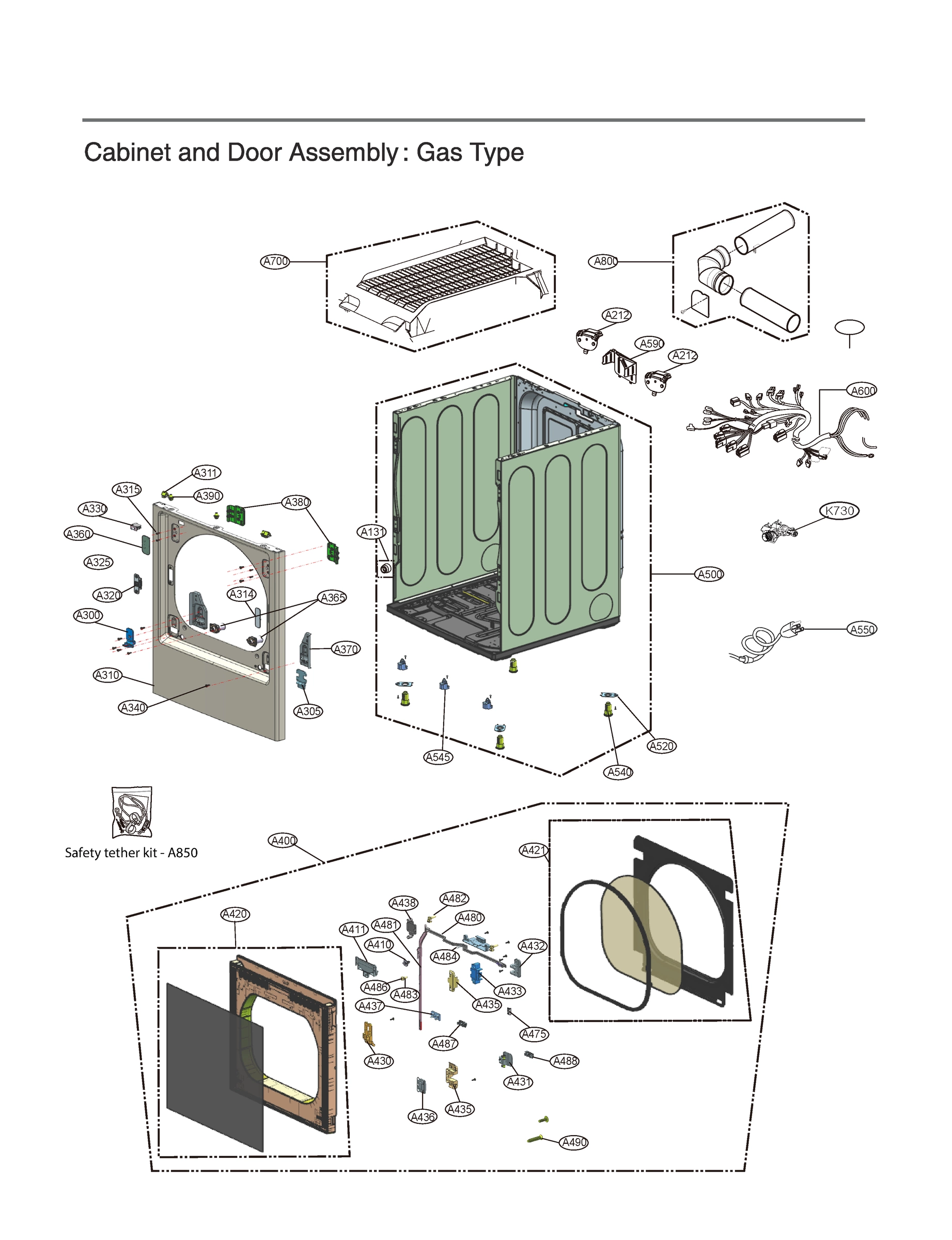 CABINET AND DOOR ASSEMBLY