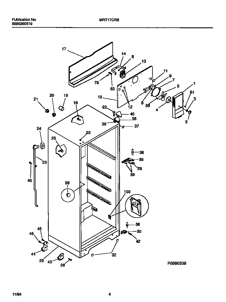03 - CABINET W/ FAN ASSEMBLY