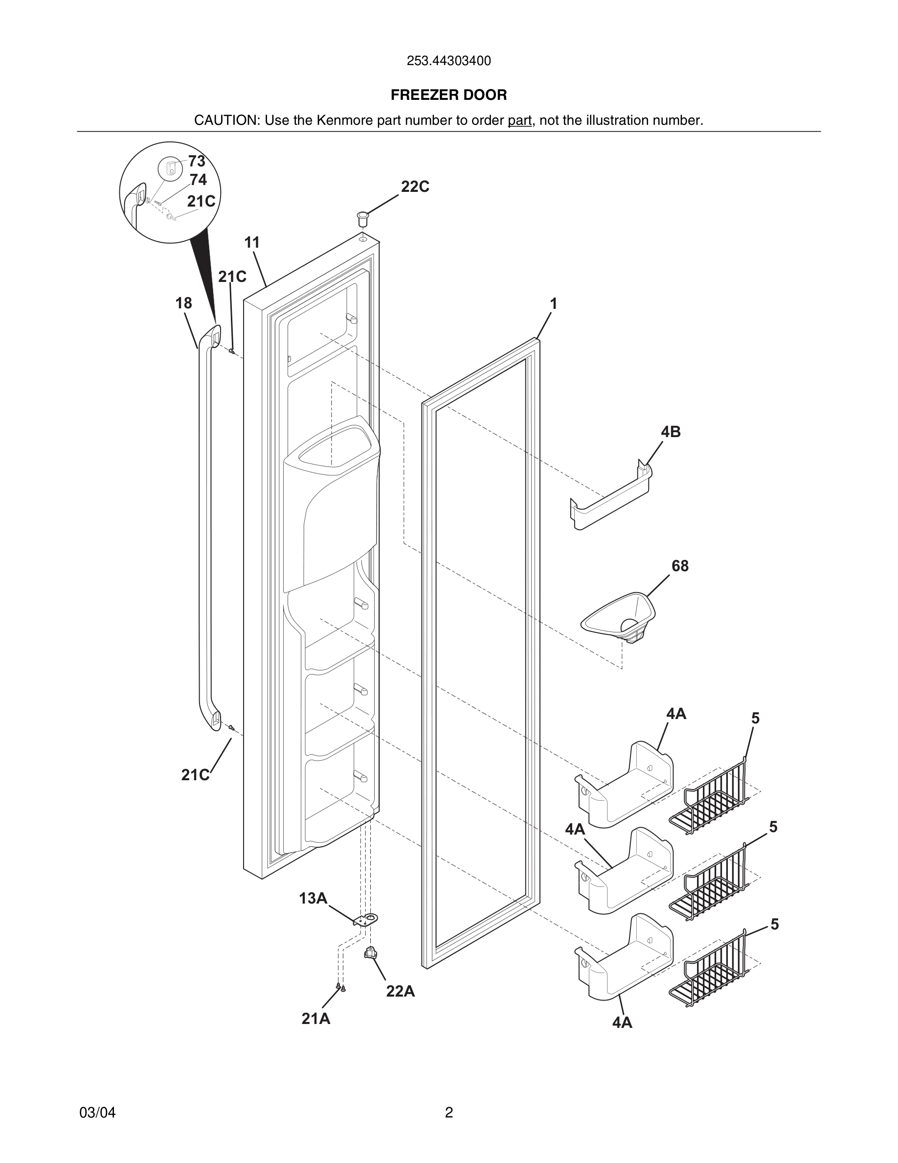 03 - FREEZER DOOR