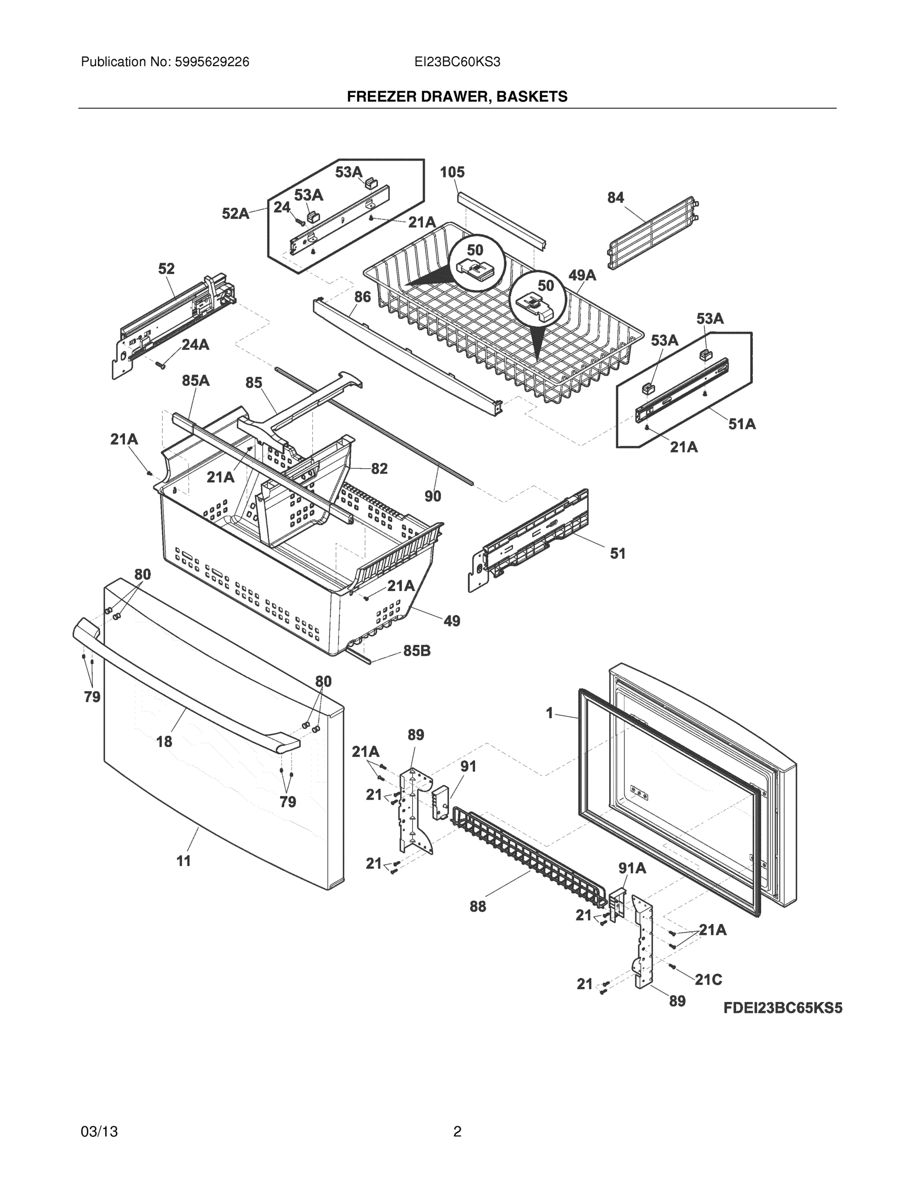 03 - FREEZER DRAWER, BASKETS