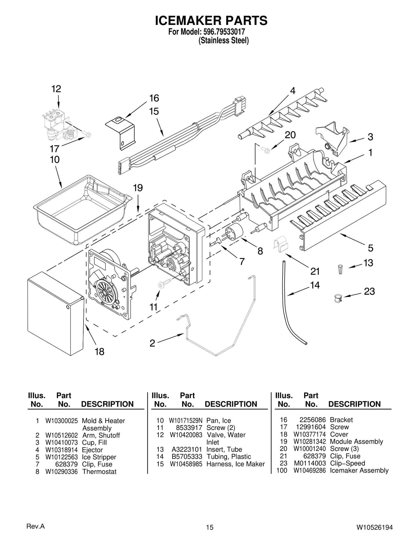 ICEMAKER PARTS
